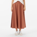 Kadın Flare Fit Kahverengi Etek