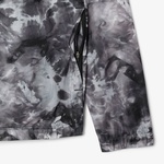 Erkek Kapüşonlu Baskılı Siyah Ceket