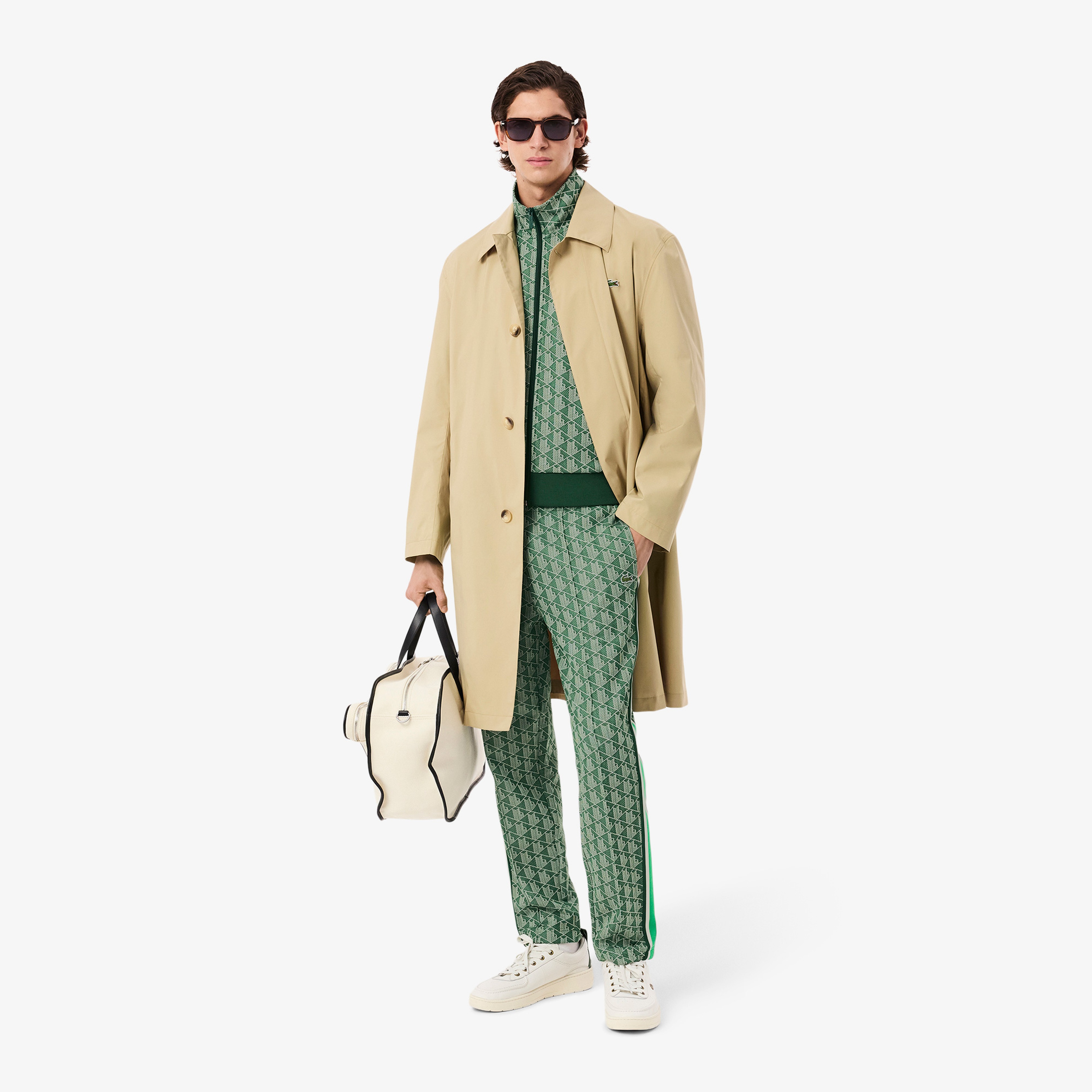 Lacoste Paris Full Zip Erkek Yeşil Eşofman Üstü