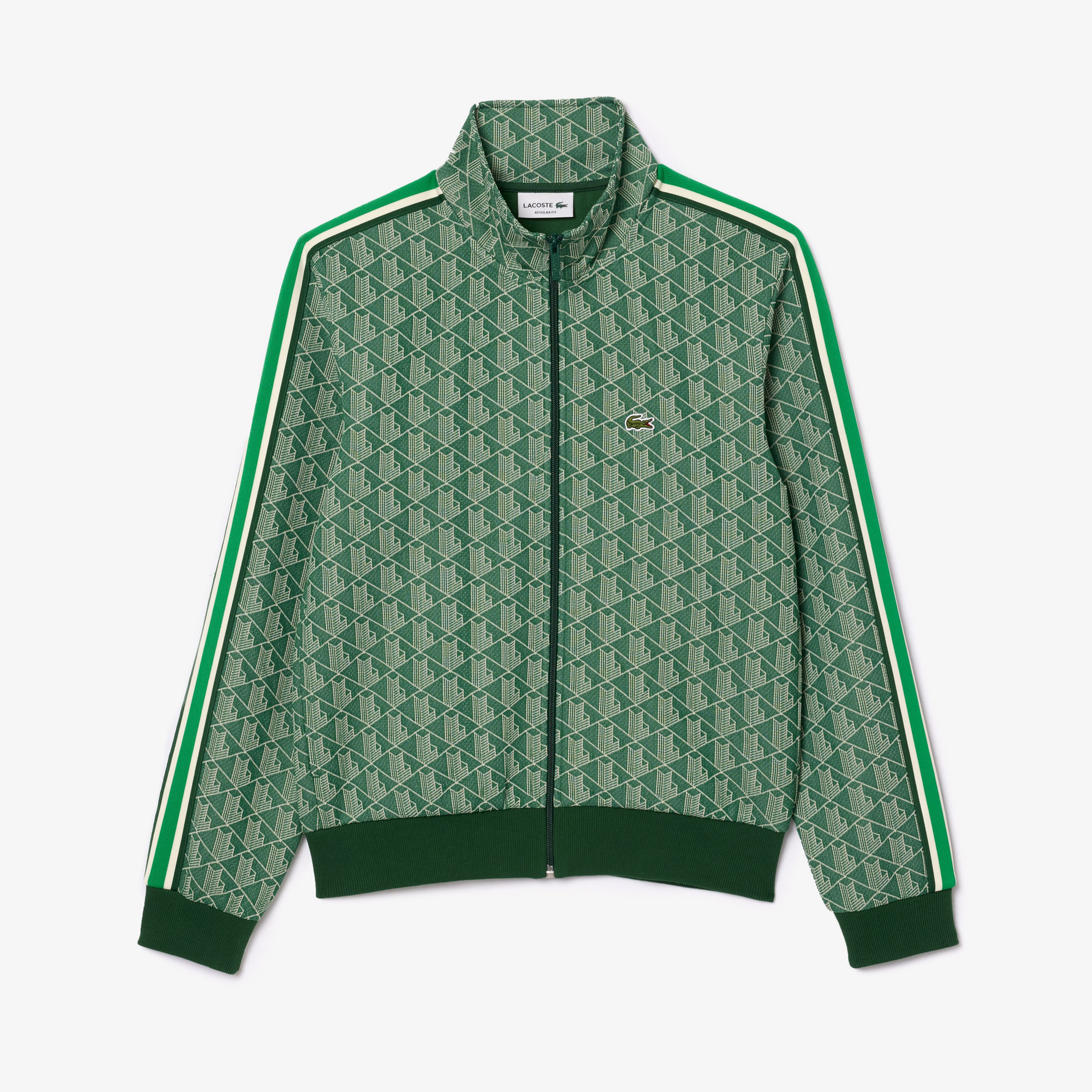 Lacoste Paris Full Zip Erkek Yeşil Eşofman Üstü