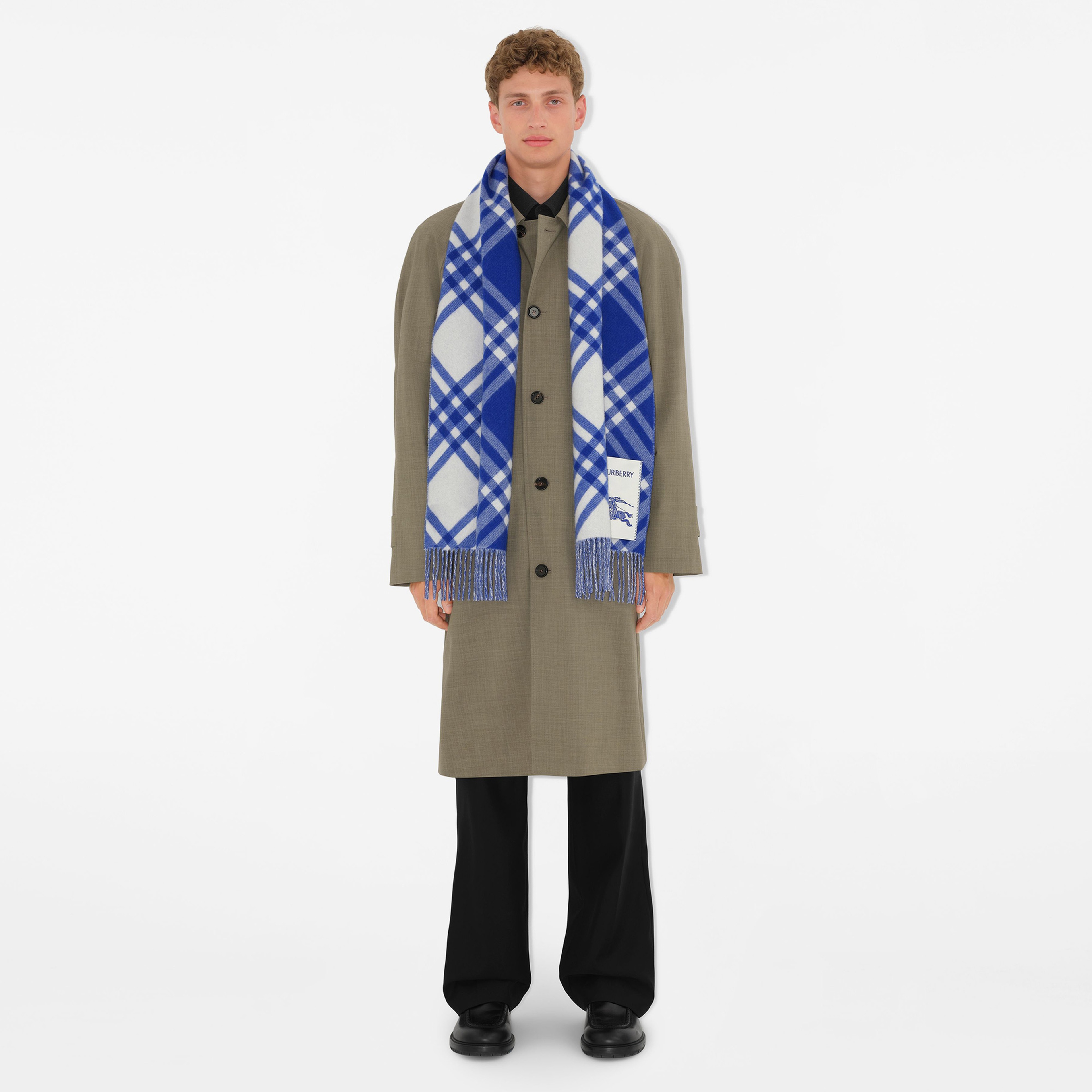 Burberry Kadın Mavi Atkı