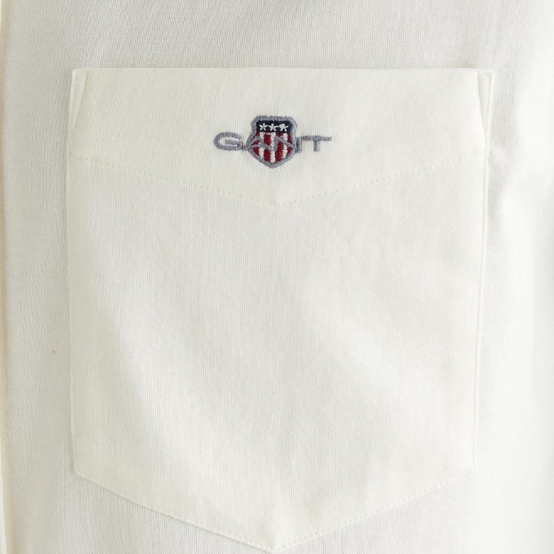 Gant Erkek Krem Regular Fit Düğmeli Yaka Gömlek
