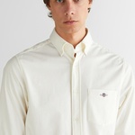 Gant Erkek Krem Regular Fit Düğmeli Yaka Gömlek