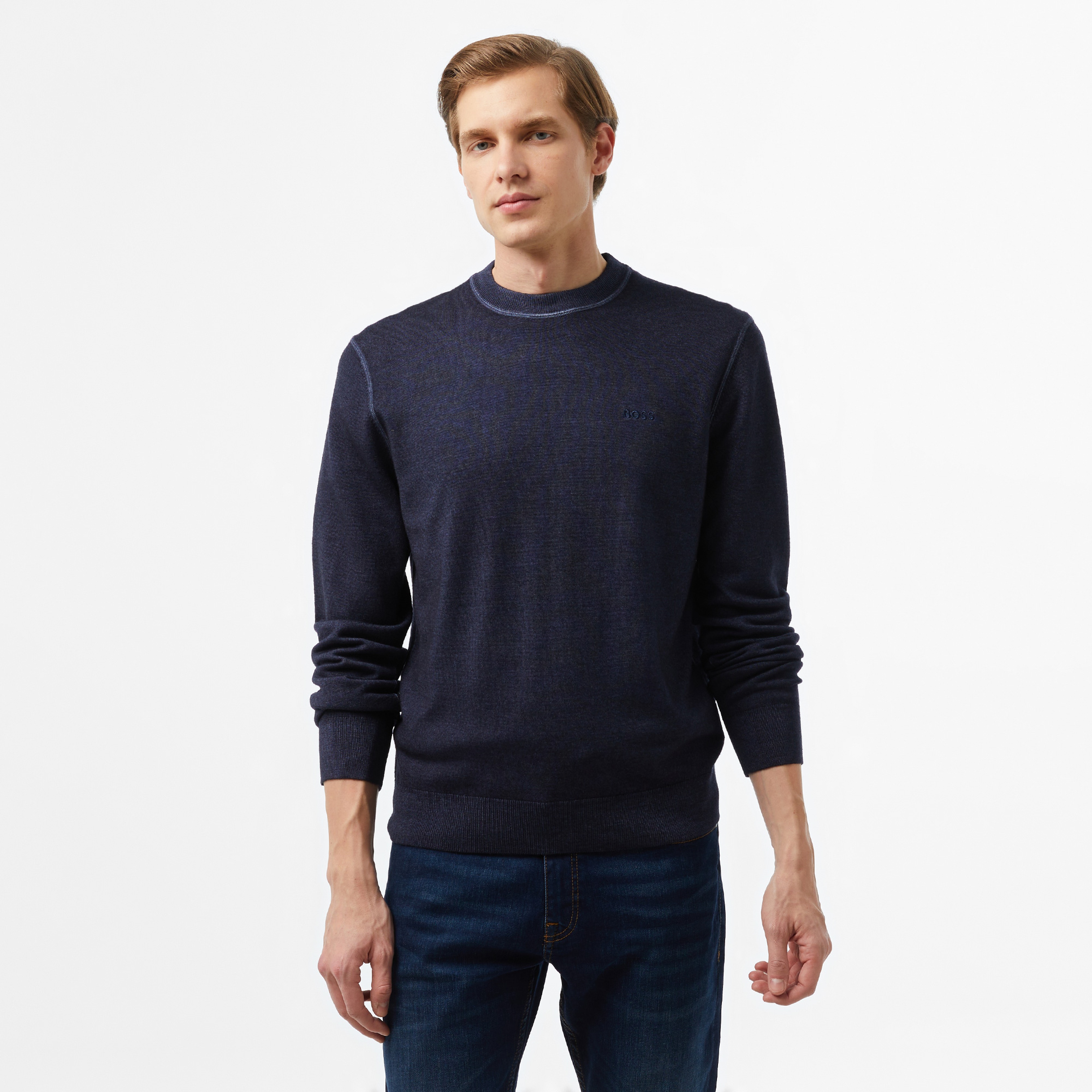 Boss Erkek Mavi Kazak