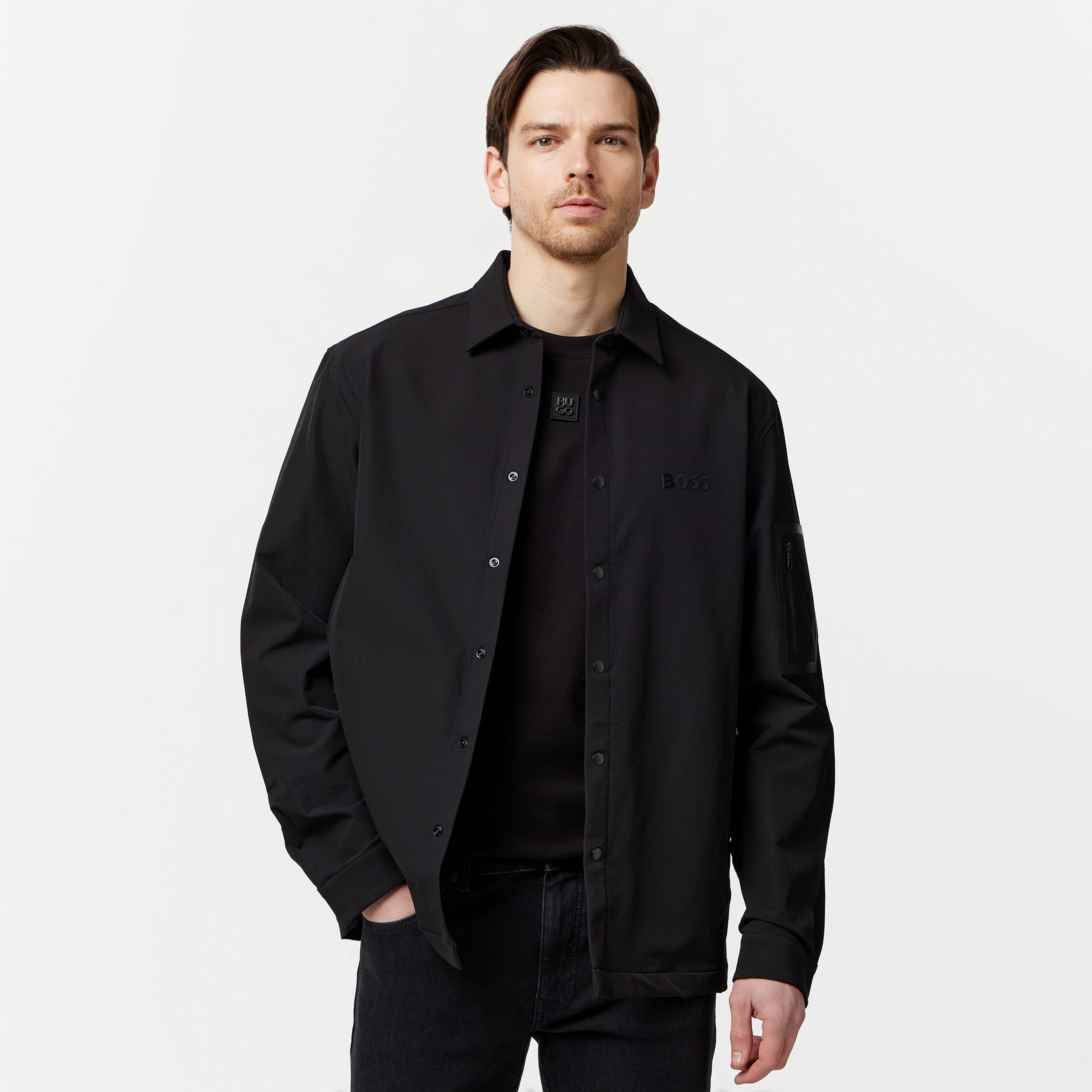 Boss Erkek Siyah Gömlek