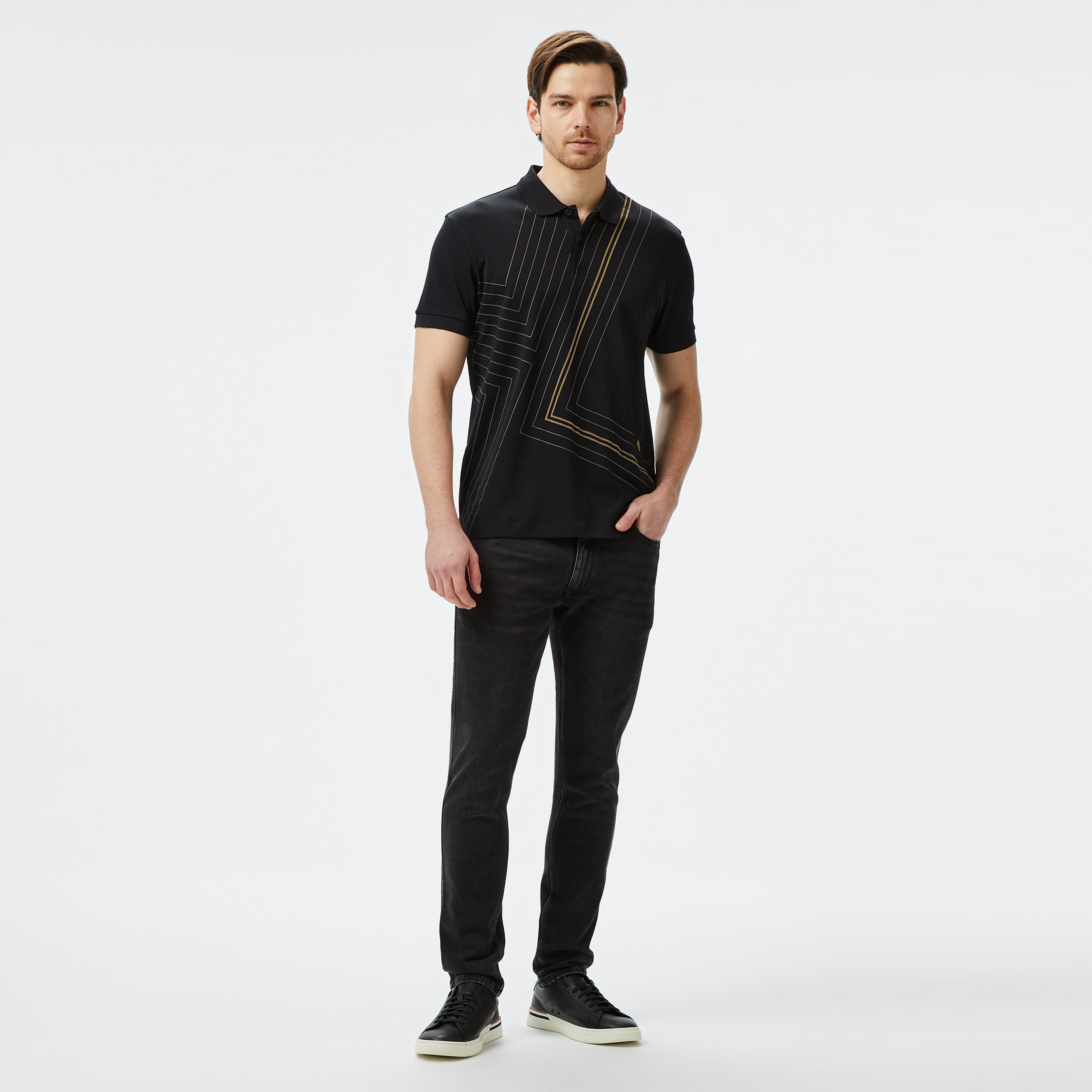 Boss Erkek Siyah Polo