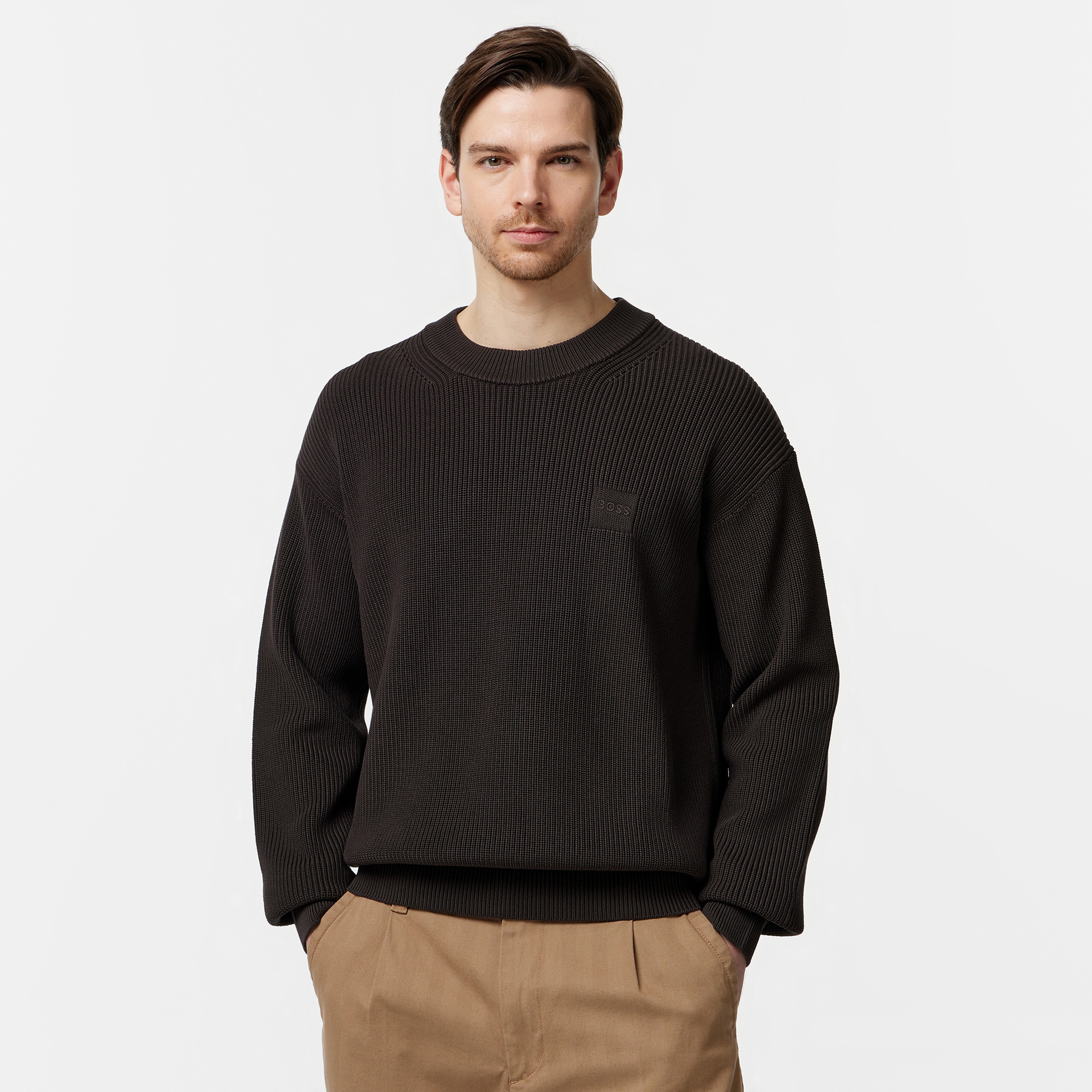 Boss Erkek Kahverengi Kazak