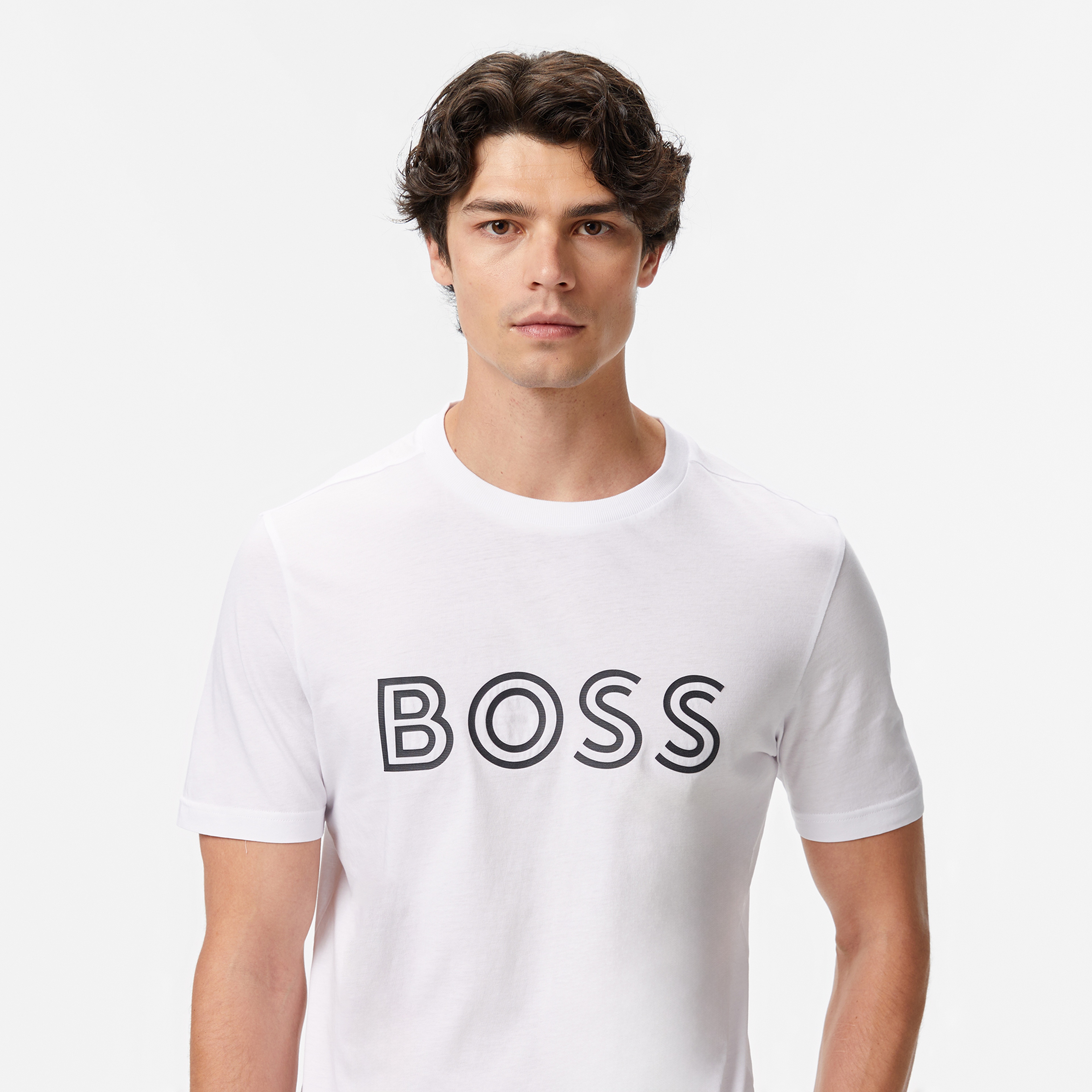 Boss Erkek Beyaz T-Shirt