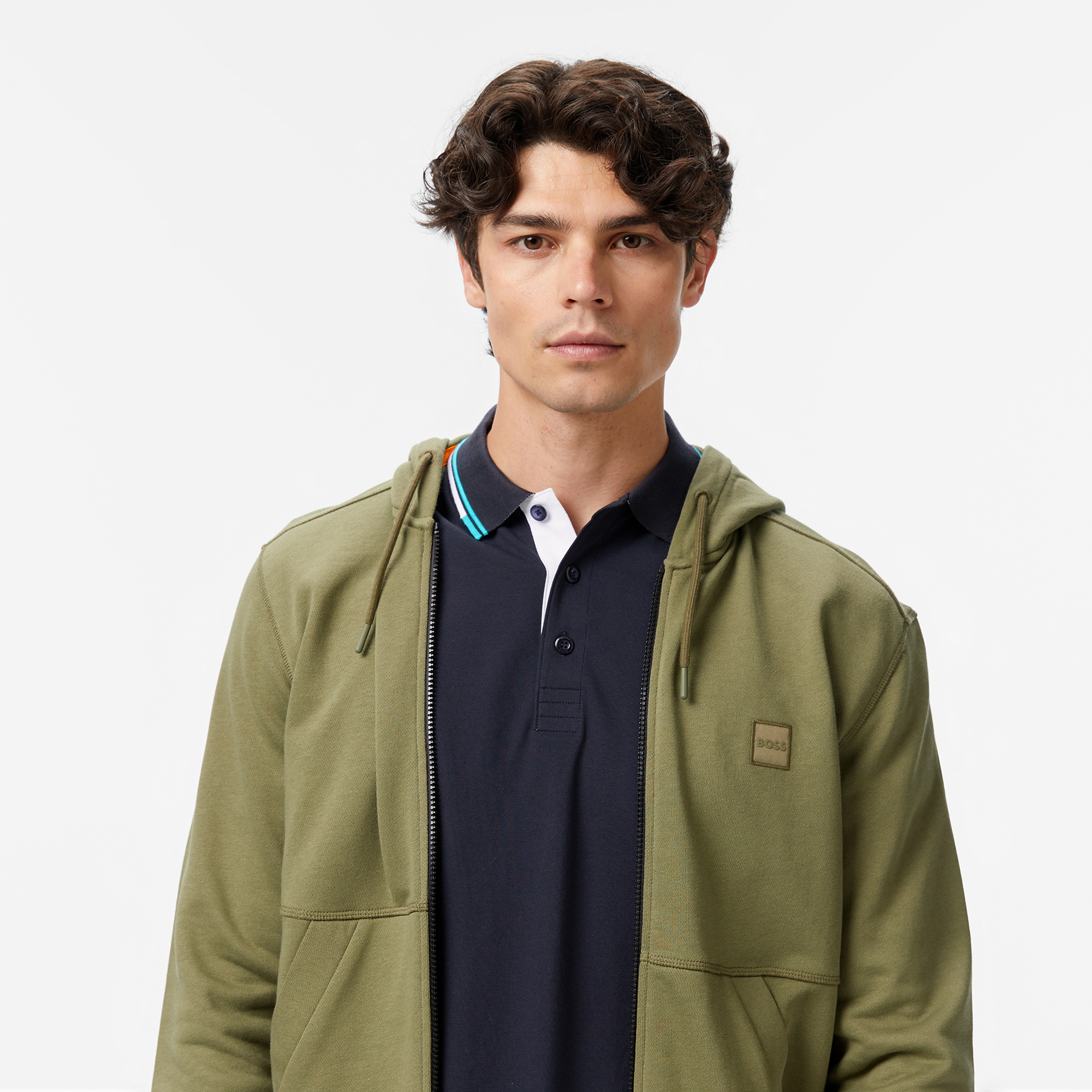 Boss Erkek Yeşil Sweatshirt