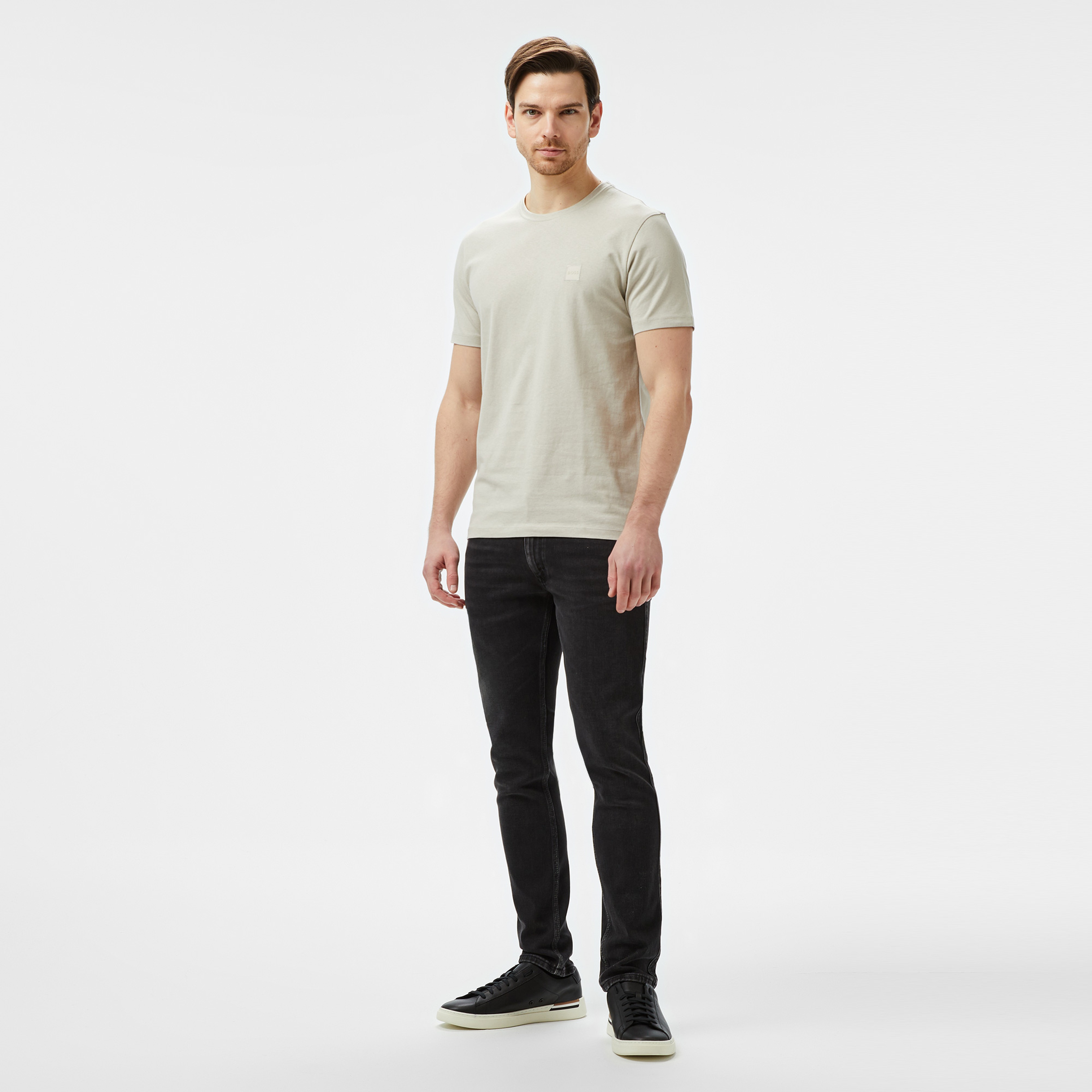 Boss Erkek Bej T-Shirt