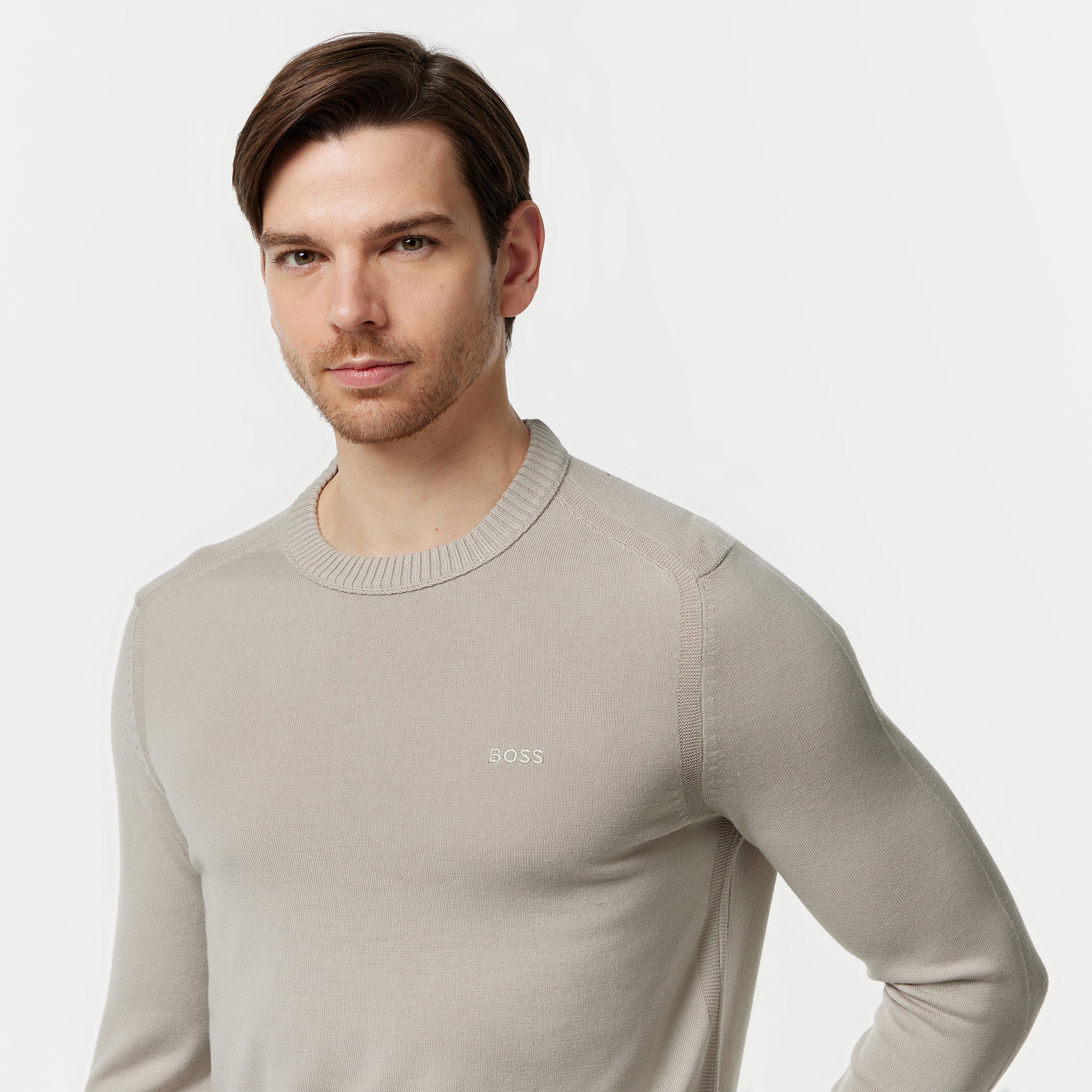 Boss Erkek Bej Triko