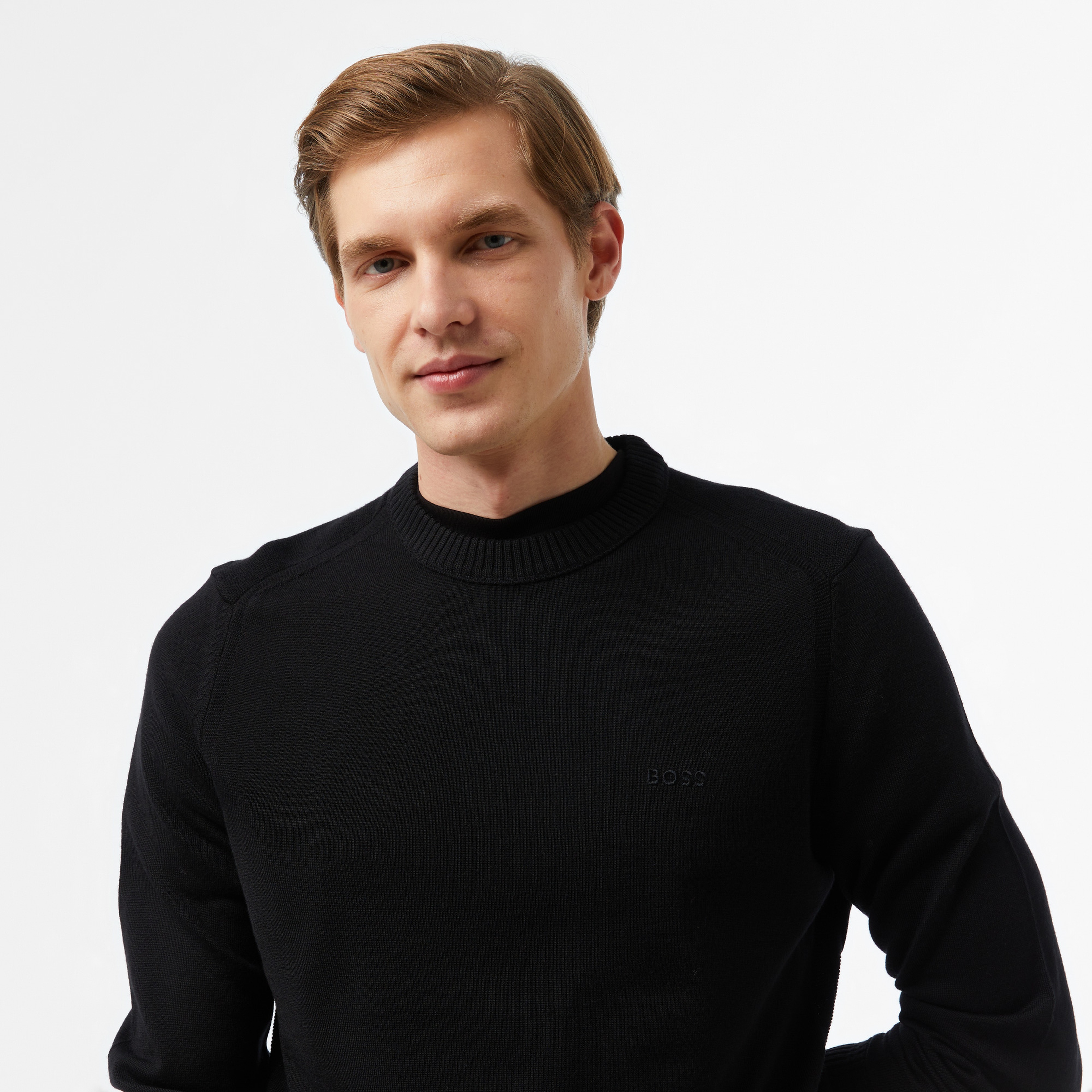 Boss Erkek Siyah Kazak