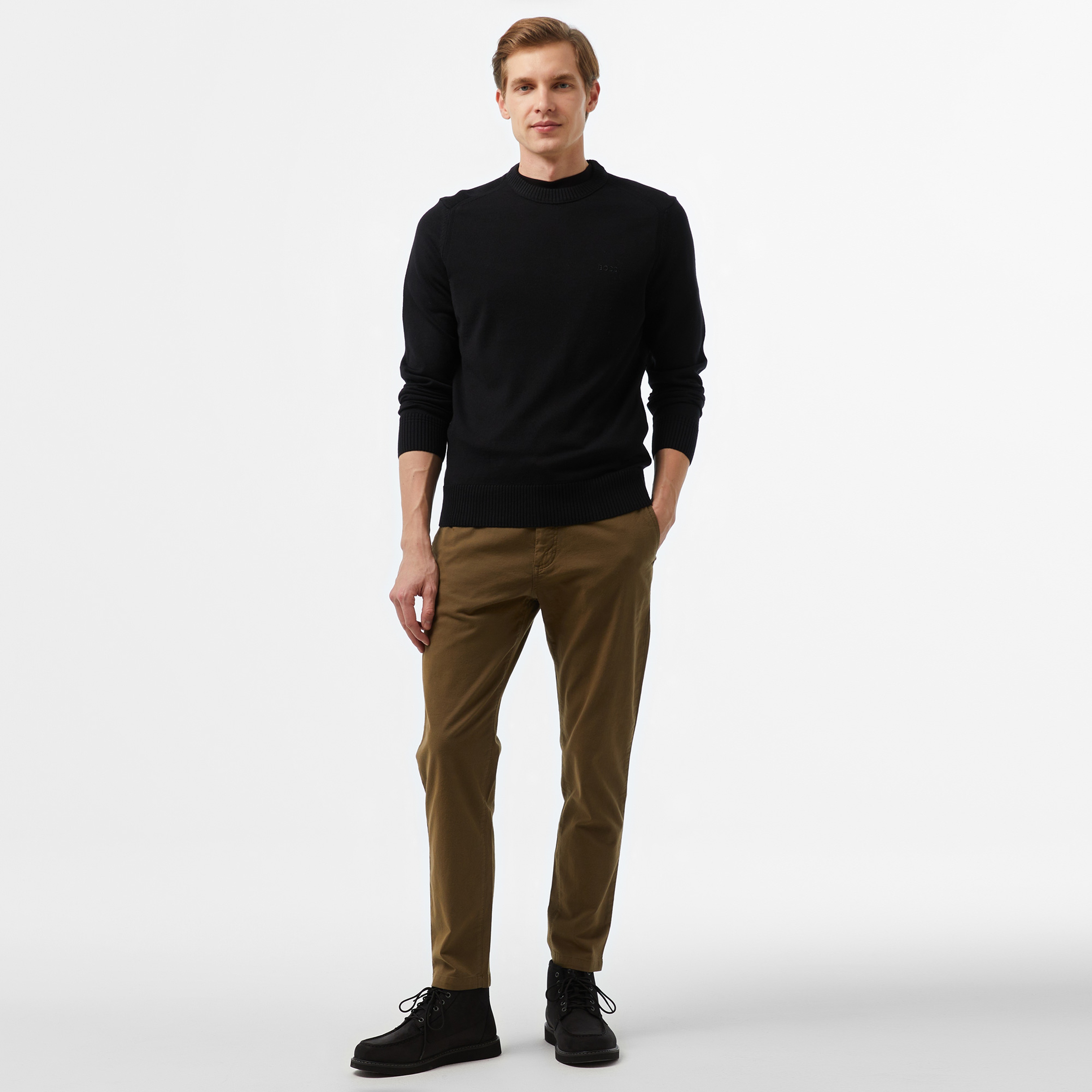 Boss Erkek Siyah Kazak