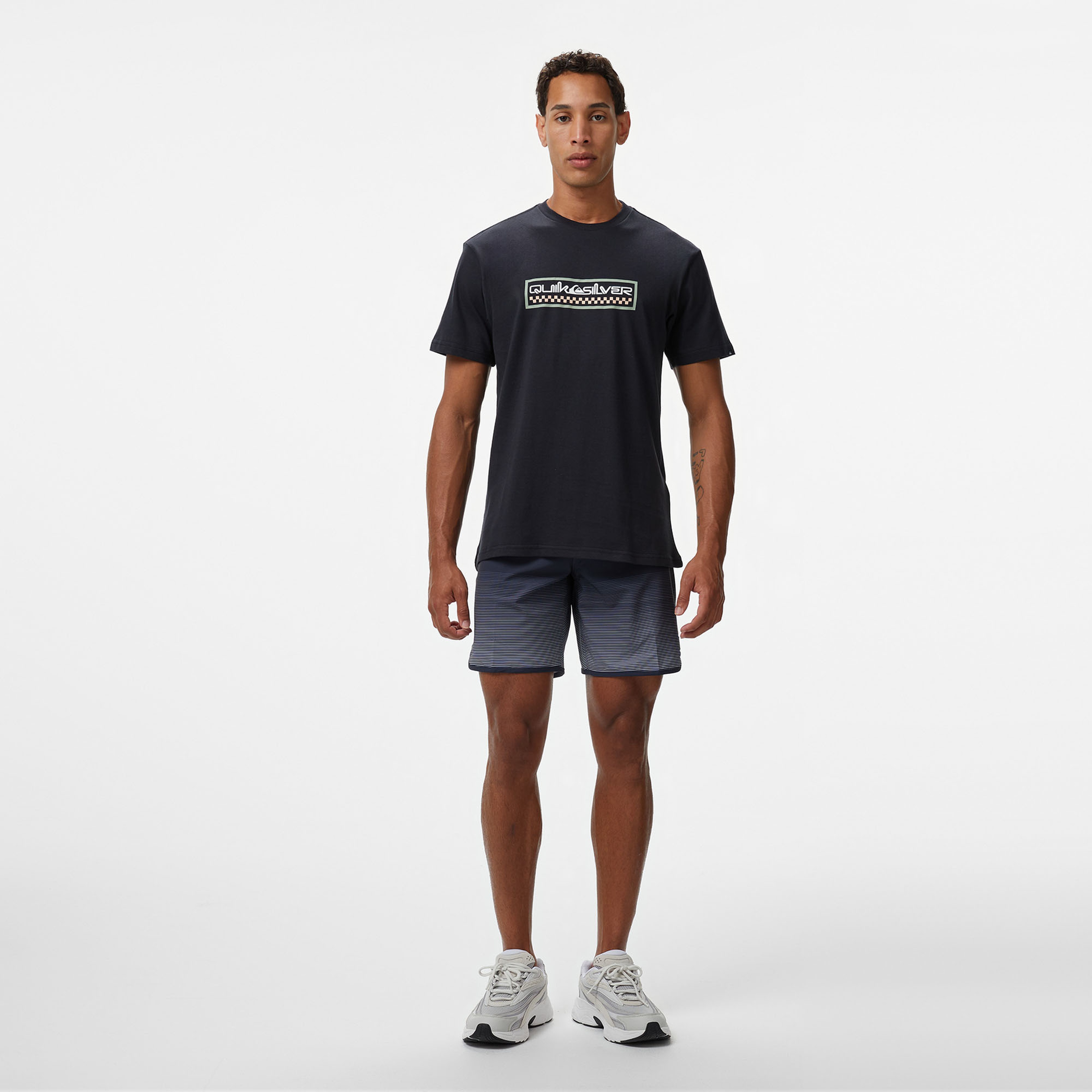 Quiksilver Ev Sun Dagger Ss Erkek Siyah T-Shirt