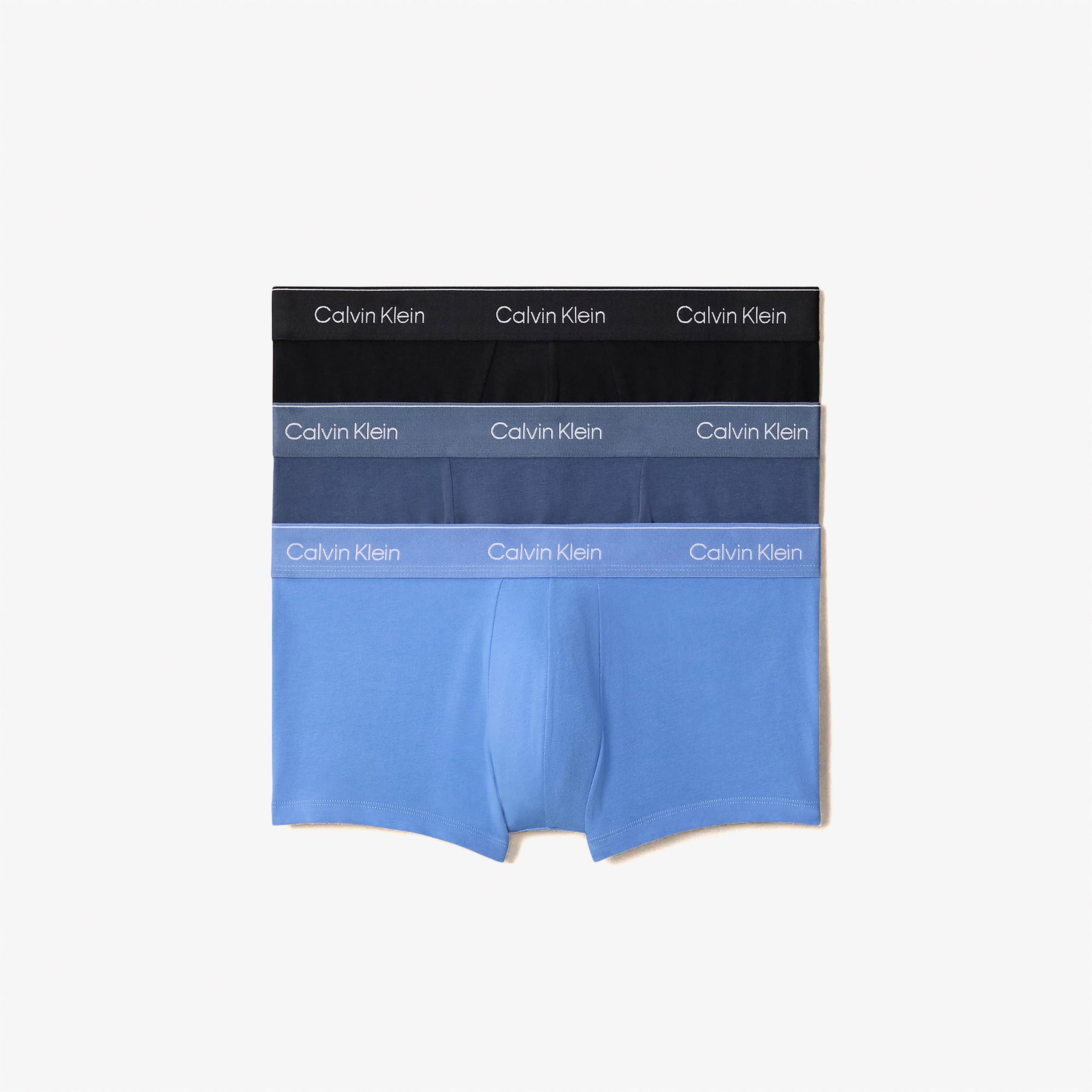 Calvin Klein Low Rise Erkek Mavi 3'lü Boxer
