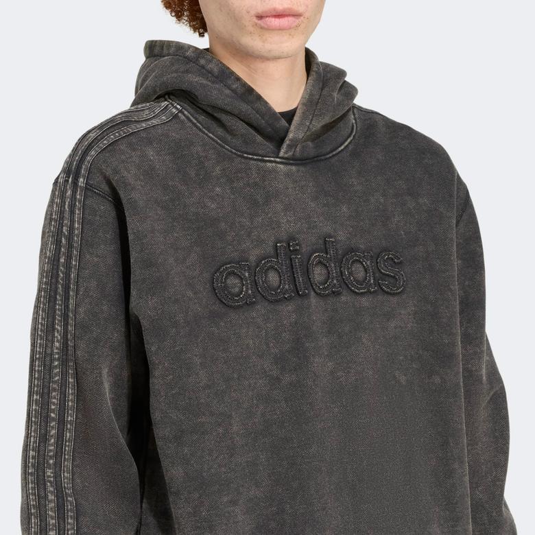adidas sh Hoodıe Erkek Gri Sweatshirt