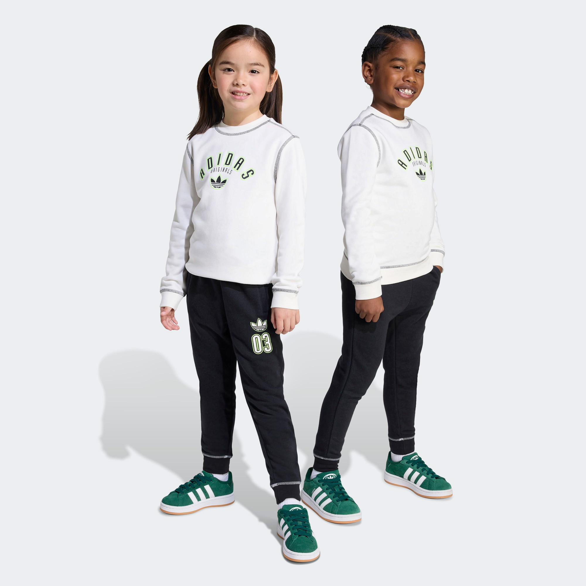 adidas Cre Set Çocuk Beyaz Eşofman Takımı