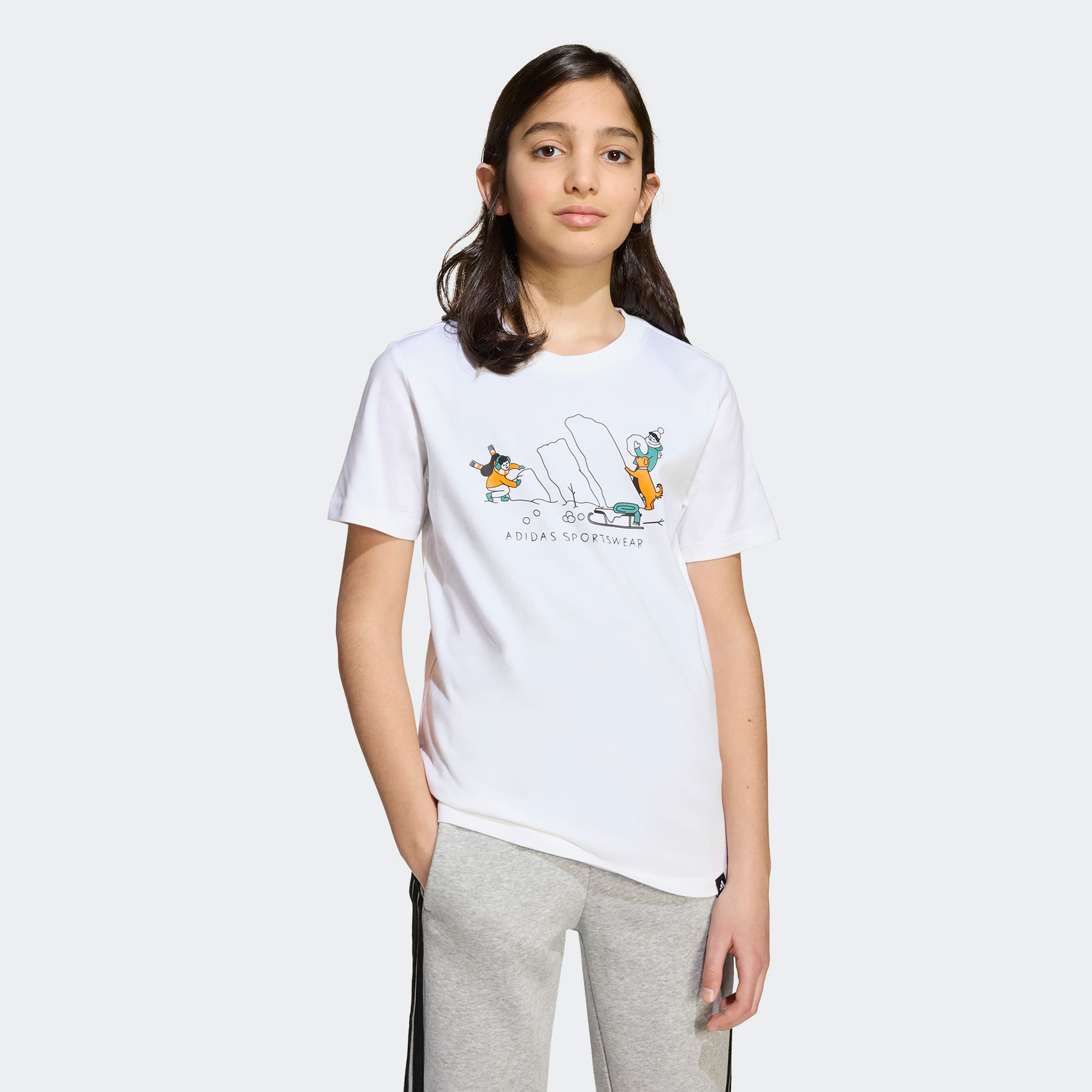 adidas   Sports T Unisex Beyaz T-Shirt