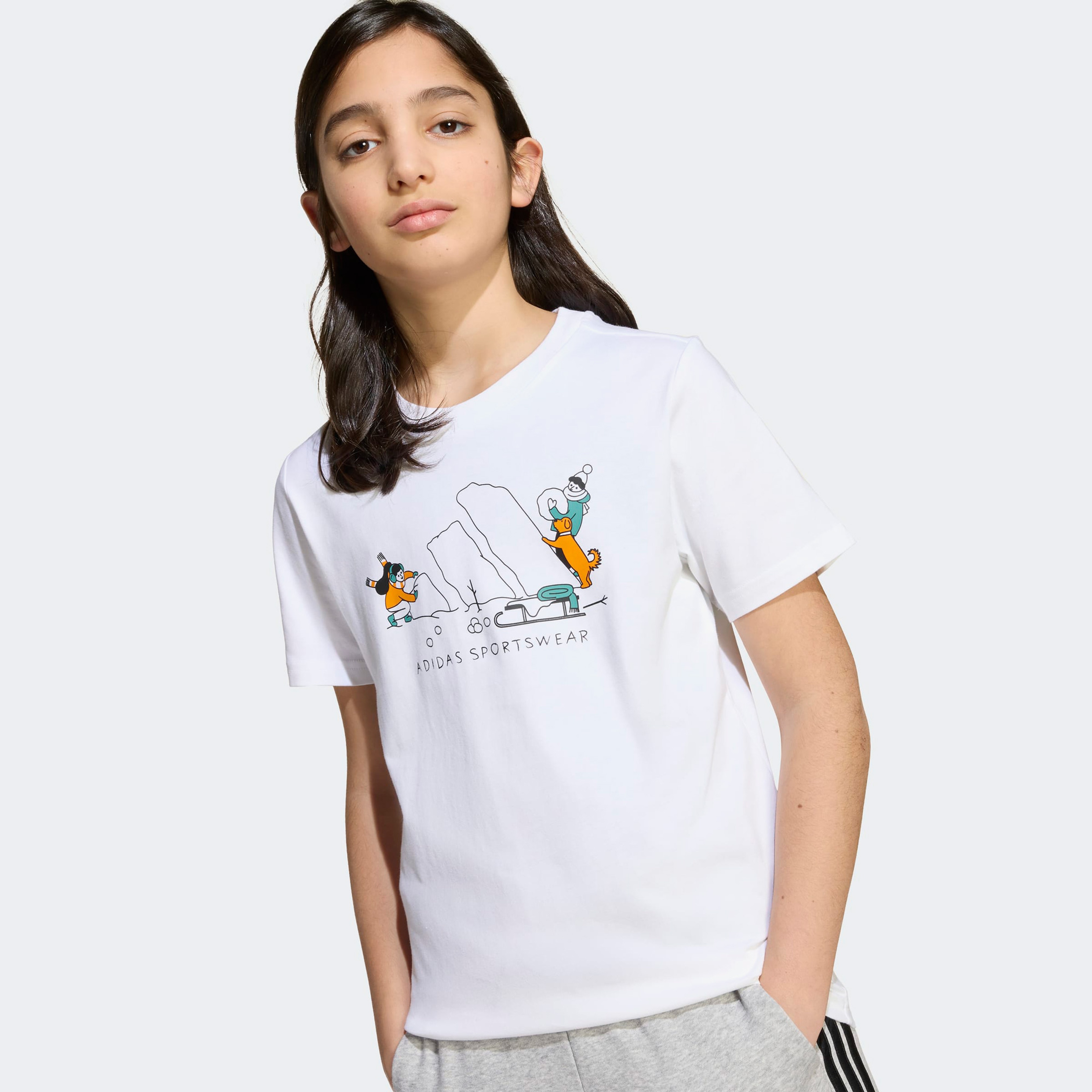adidas   Sports T Unisex Beyaz T-Shirt