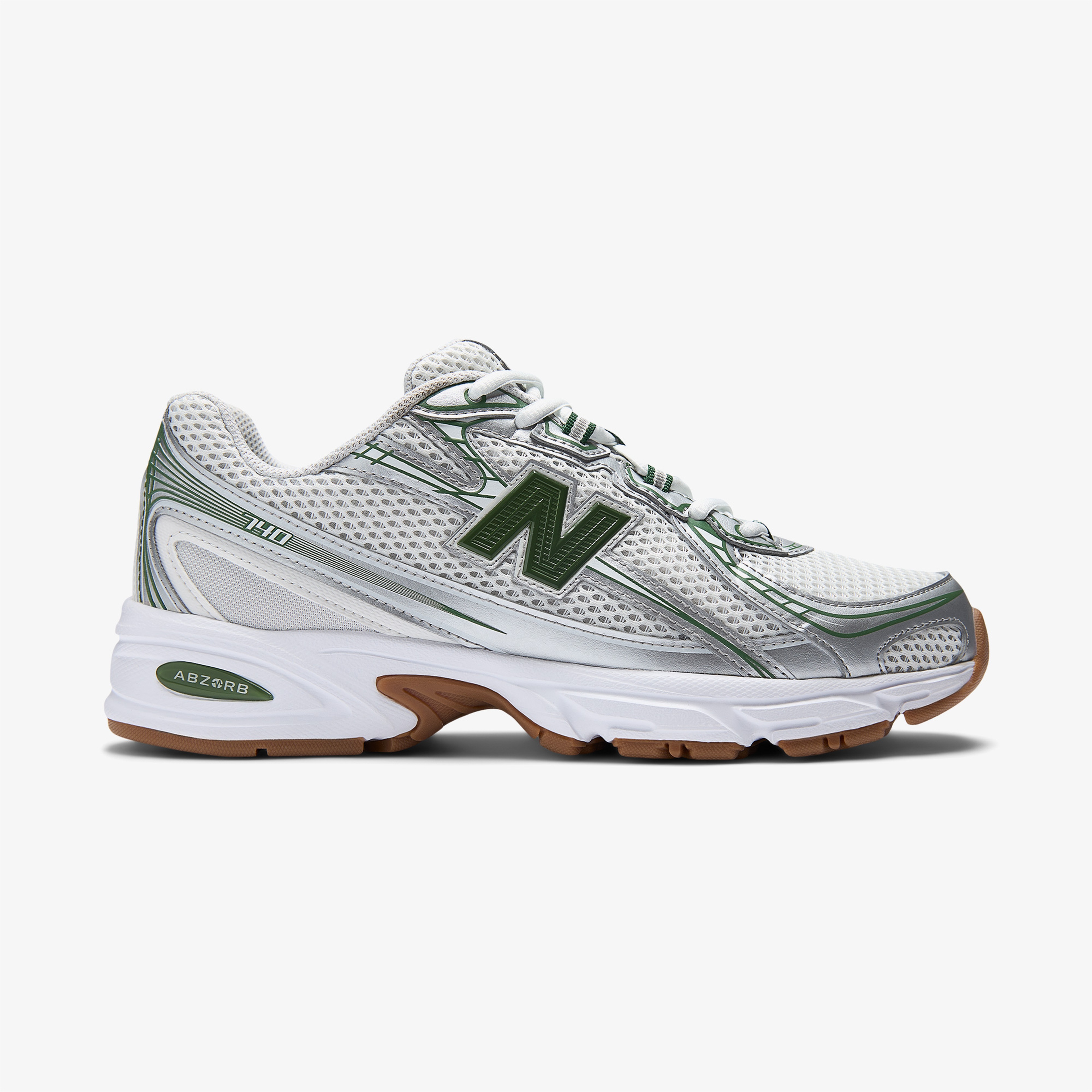 New Balance 740 Lifestyle Erkek Gri/Yeşil Spor Ayakkabı