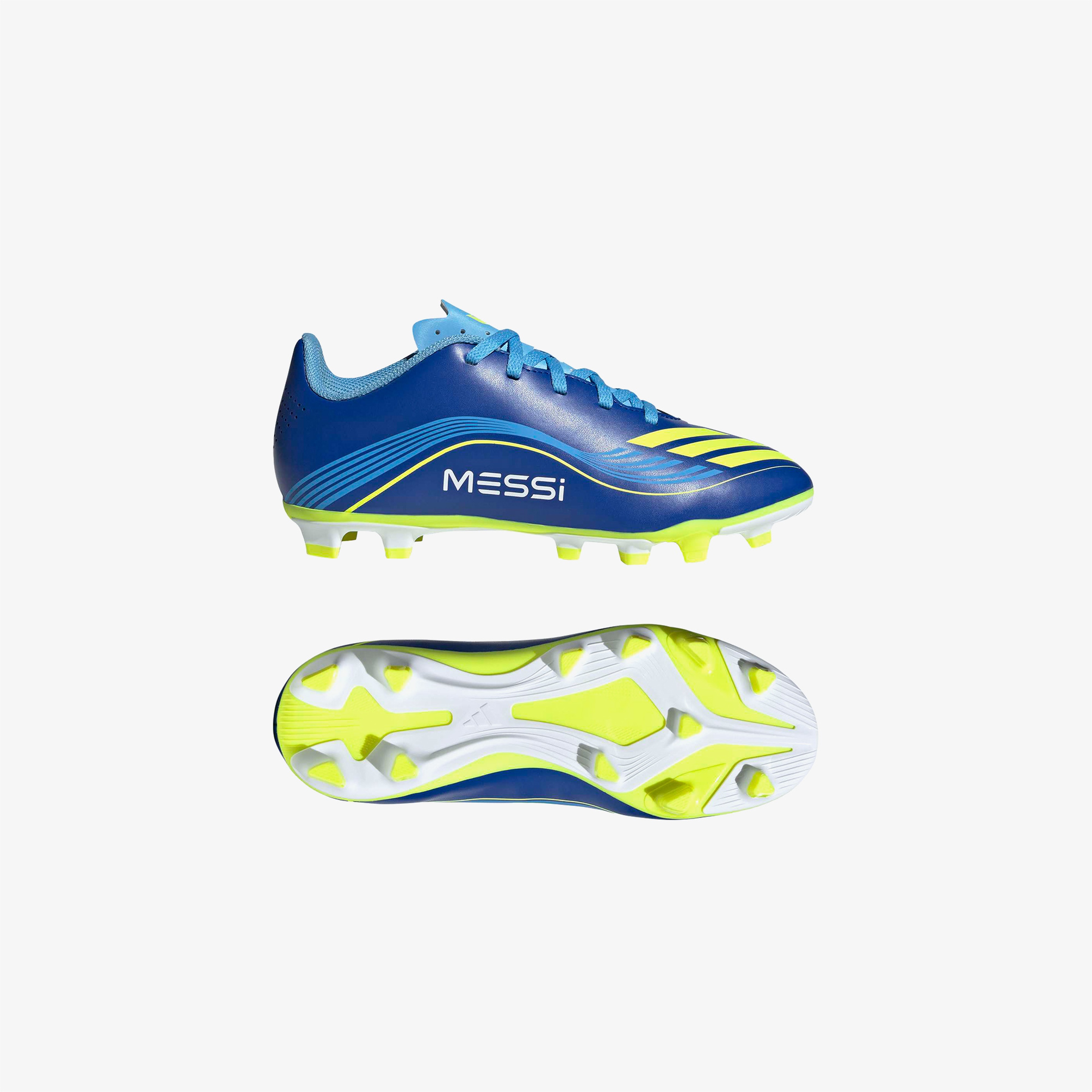 adidas F50 Messi Essential Club Çocuk Mavi Krampon