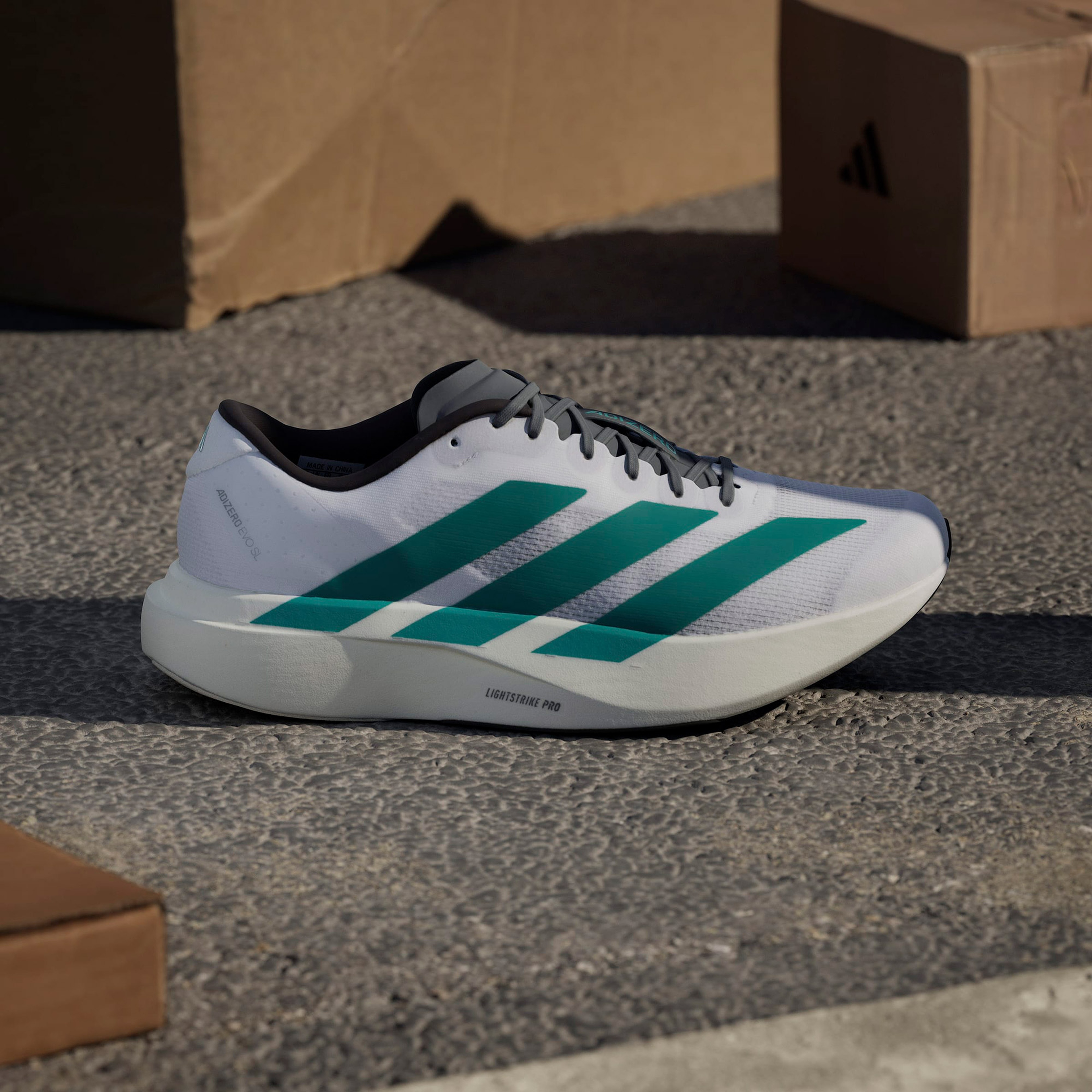 adidas Adizero Evo Sl M Erkek Beyaz Spor Ayakkabı