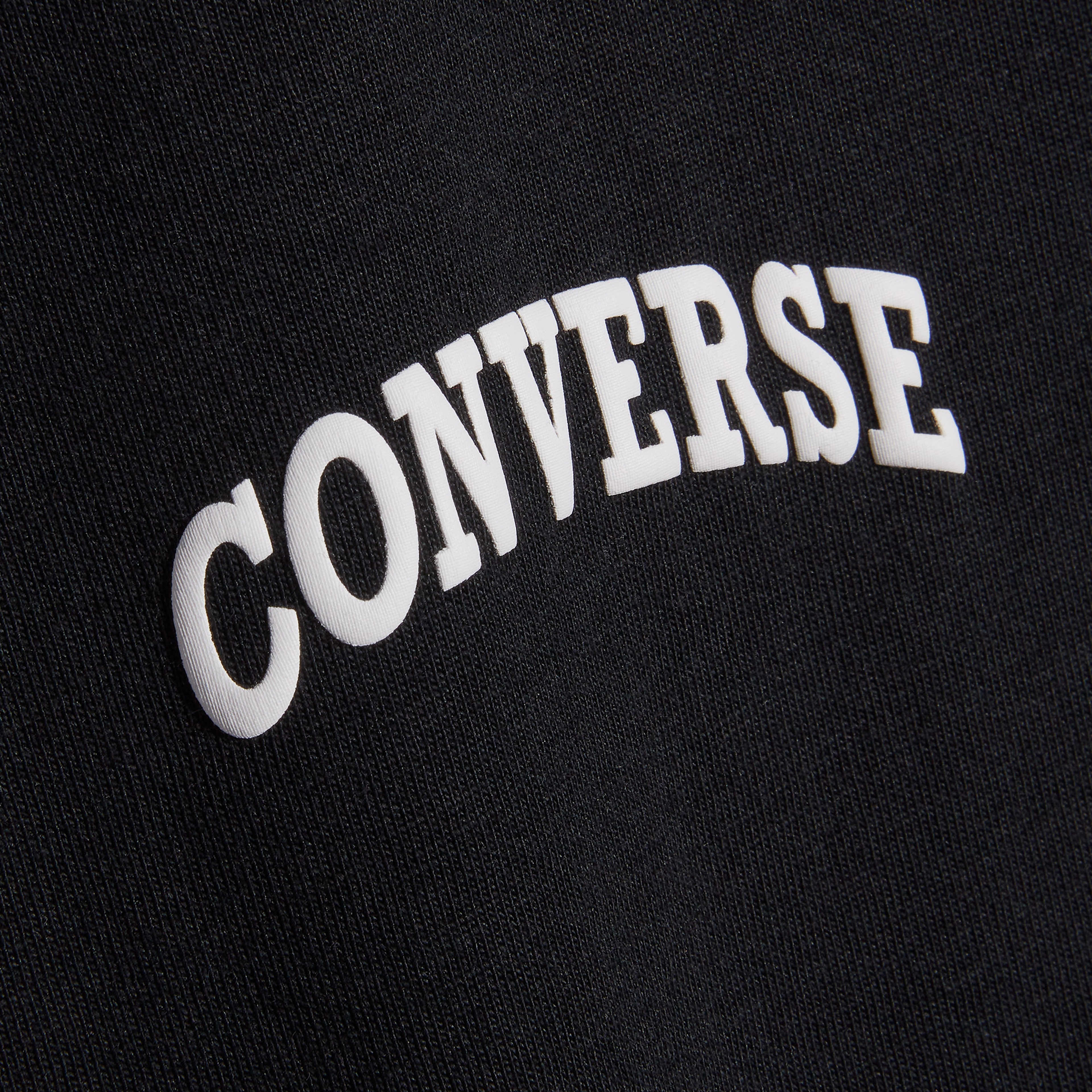 Converse Logo Kadın Siyah T?Shirt