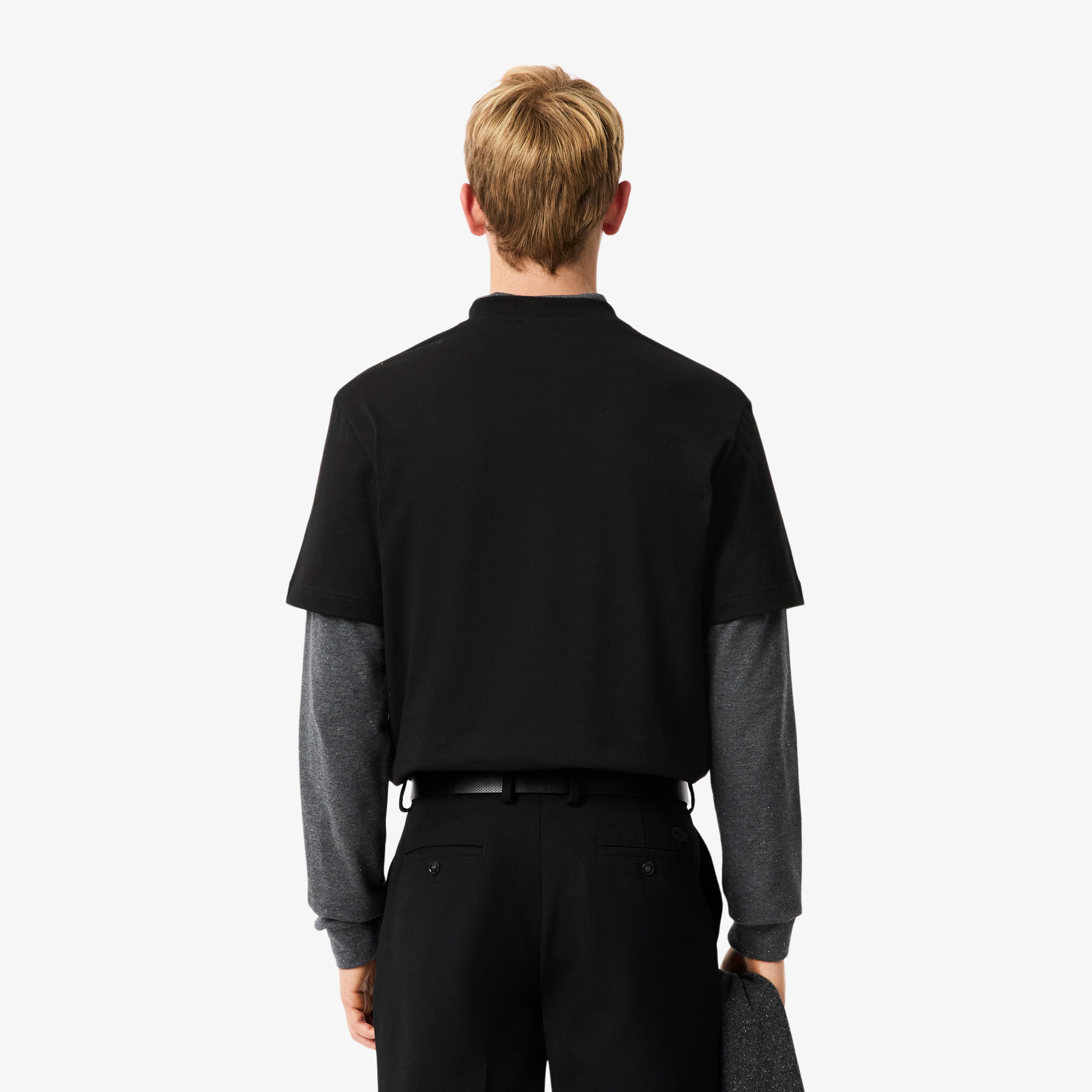 Erkek Classic Fit Bisiklet Yaka Siyah T-Shirt