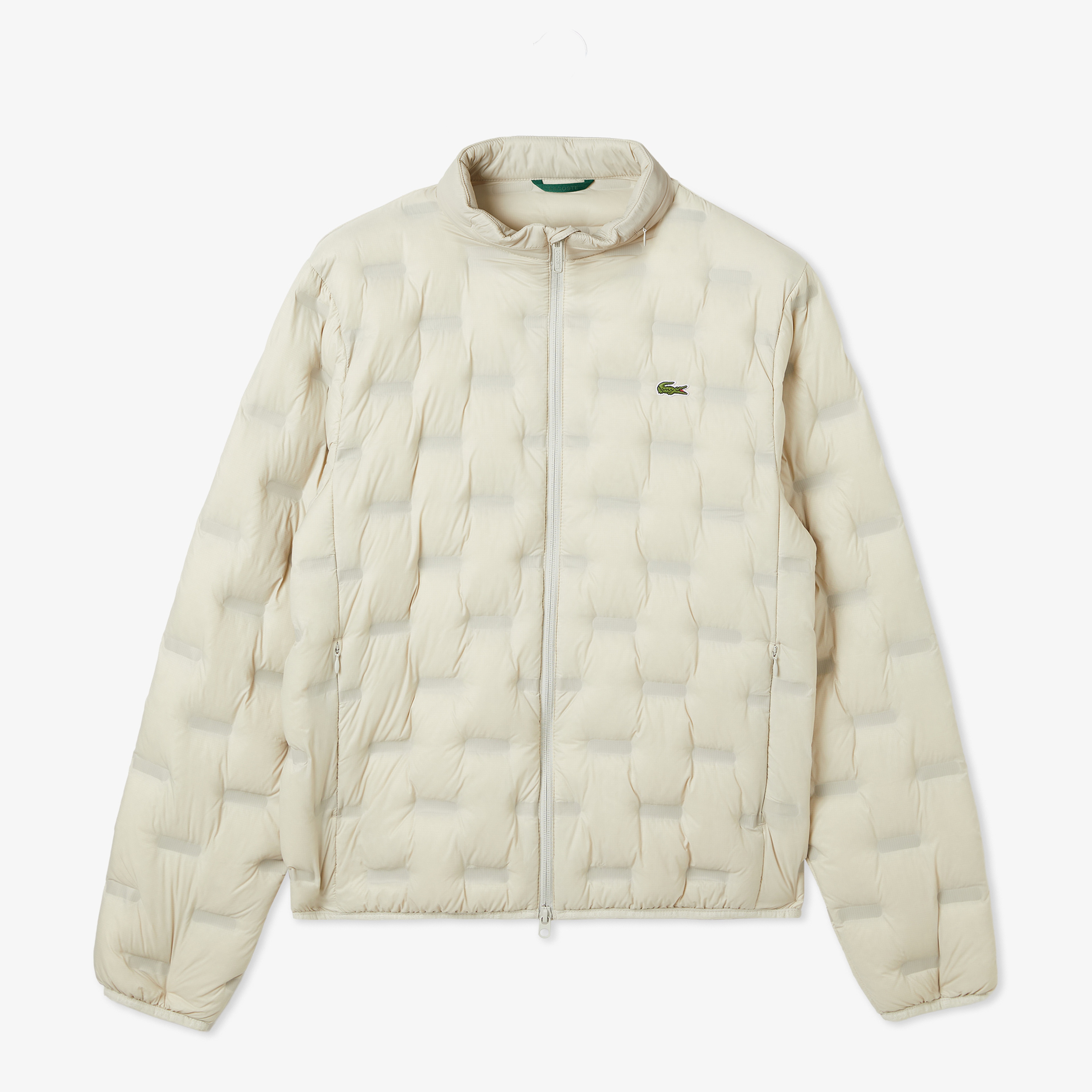 Erkek Kapüşonlu Kapitone Açık Gri Mont