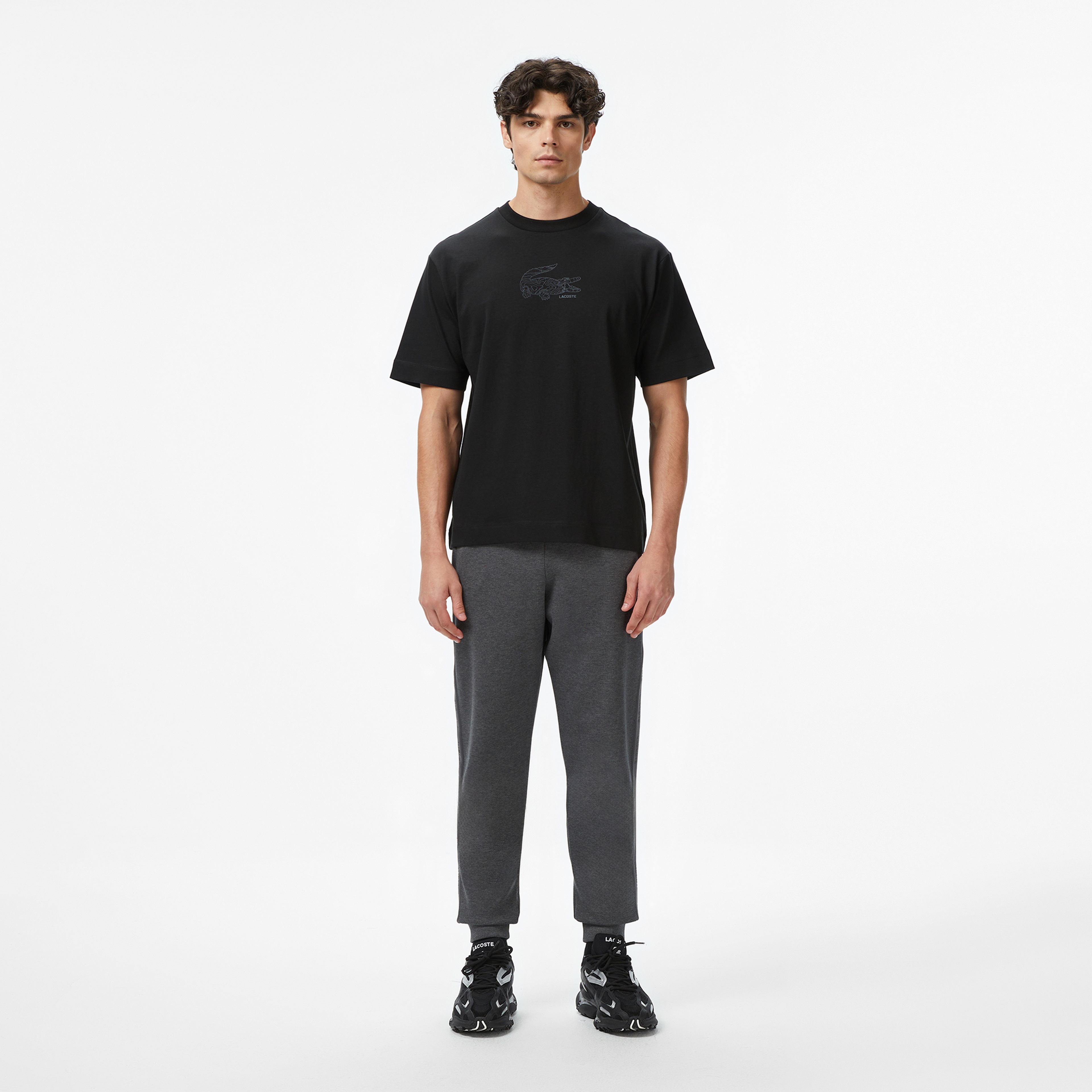 Erkek Relaxed Fit Koyu Gri Eşofman Altı