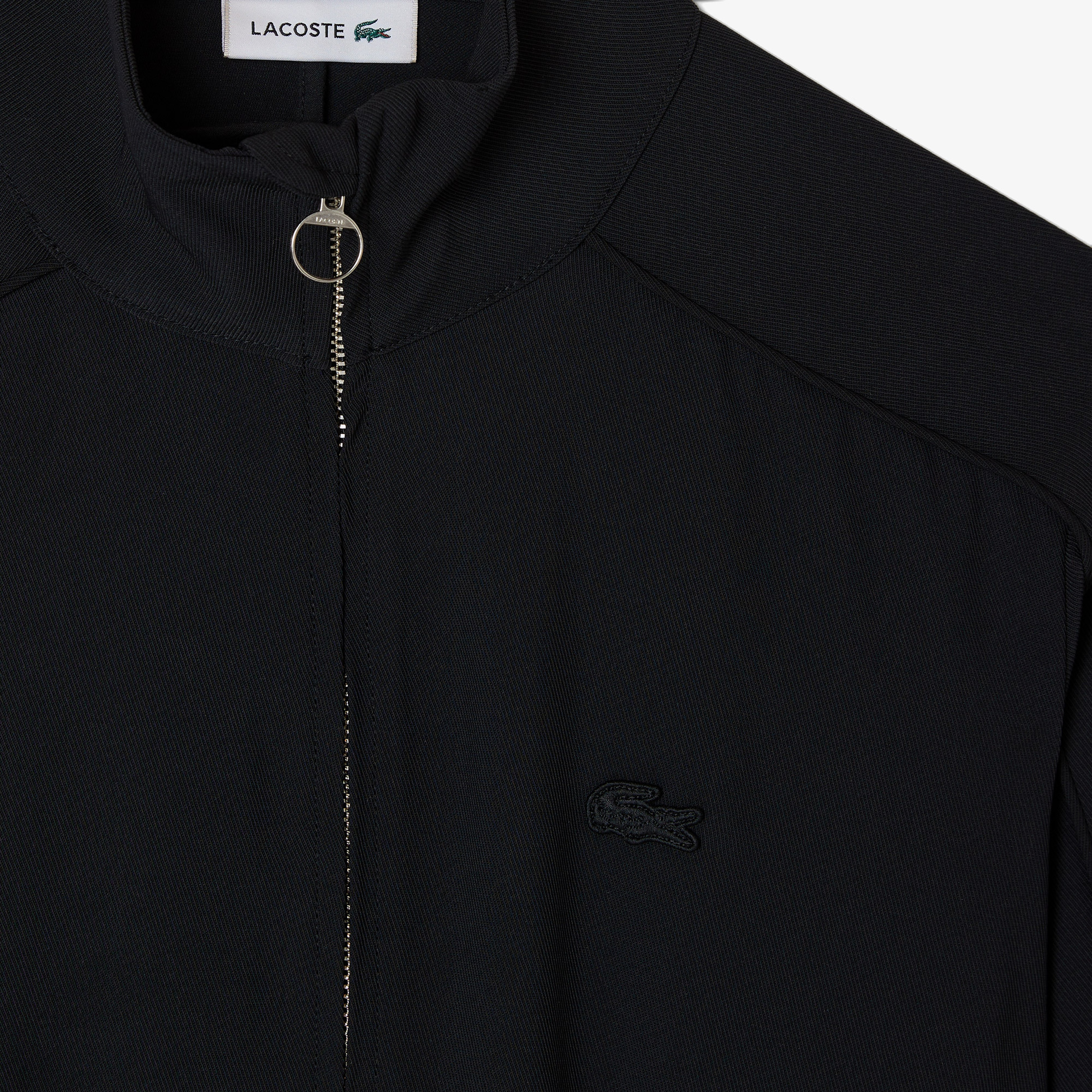 Kadın Regular Fit Fermuarlı Siyah Dış Gömlek