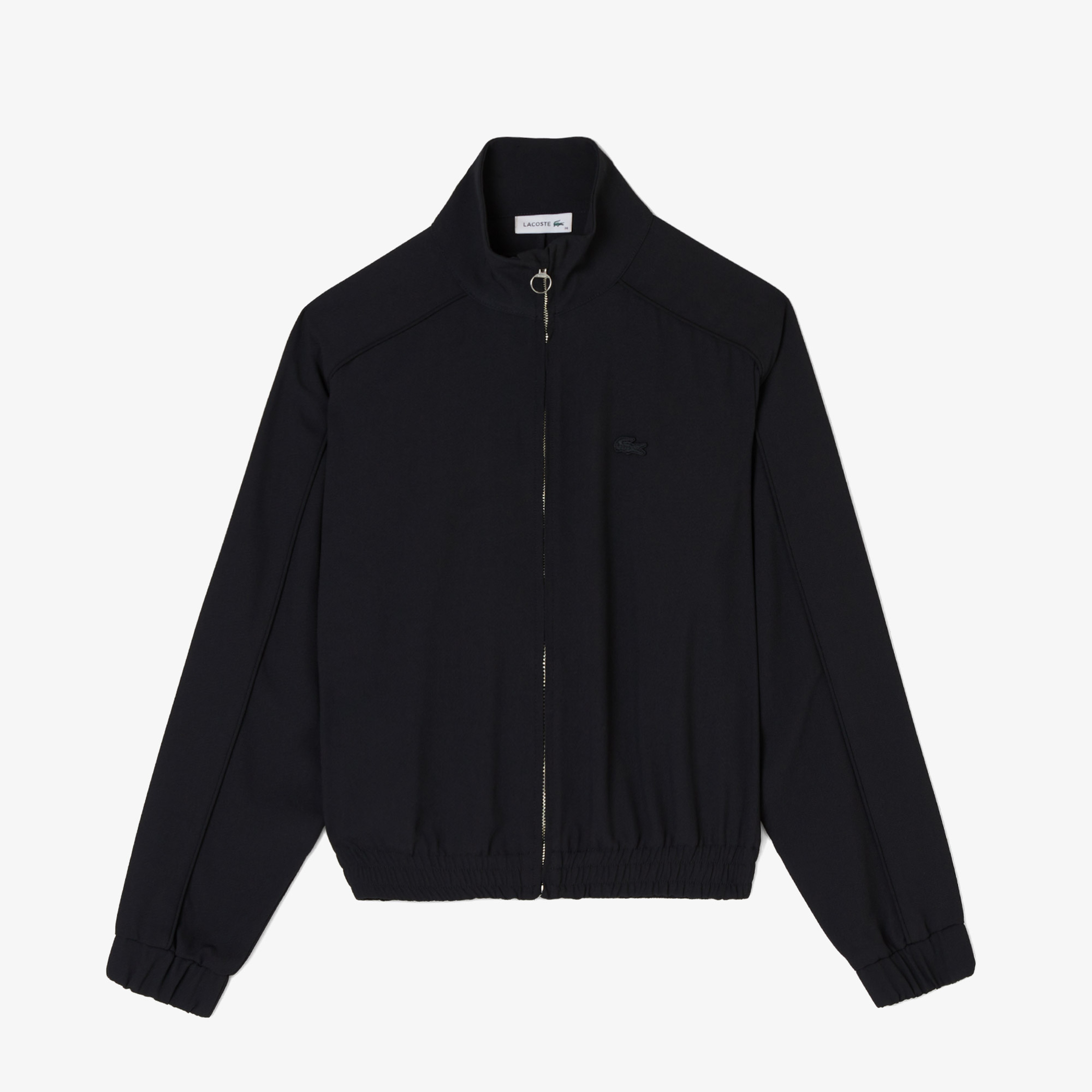 Kadın Regular Fit Fermuarlı Siyah Dış Gömlek