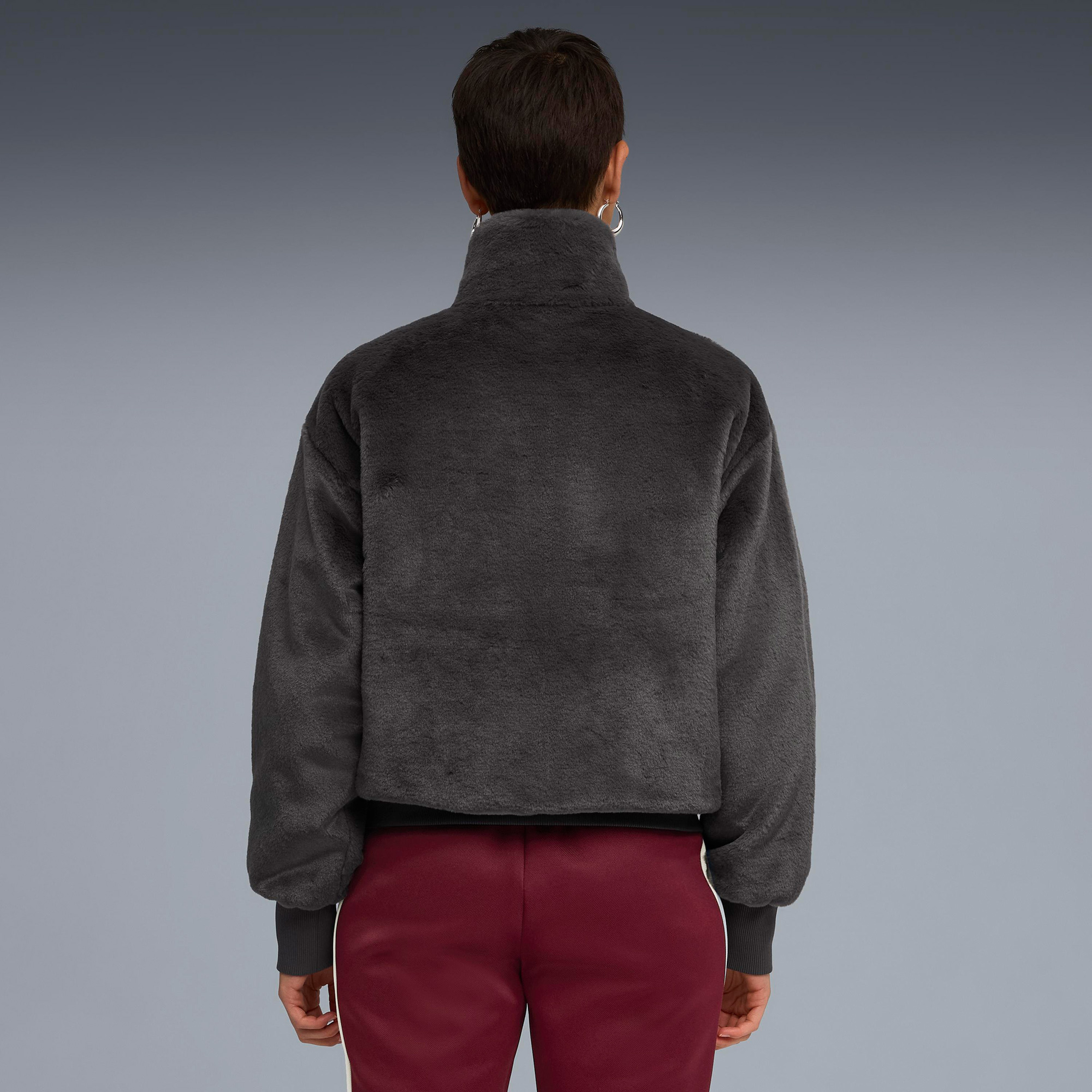 Puma Wardrobe Essentials Relaxed Kadın Gri Ceket