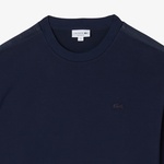 Erkek Relaxed Fit Bisiklet Yaka Lacivert Sweatshirt