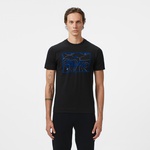 Erkek Regular Fit Bisiklet Yaka Baskılı Siyah T-Shirt