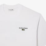 Lacoste Heavy Fit Printed Erkek Beyaz T-Shirt