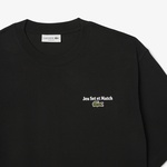 Lacoste Heavy Fit Printed Erkek Siyah T-Shirt