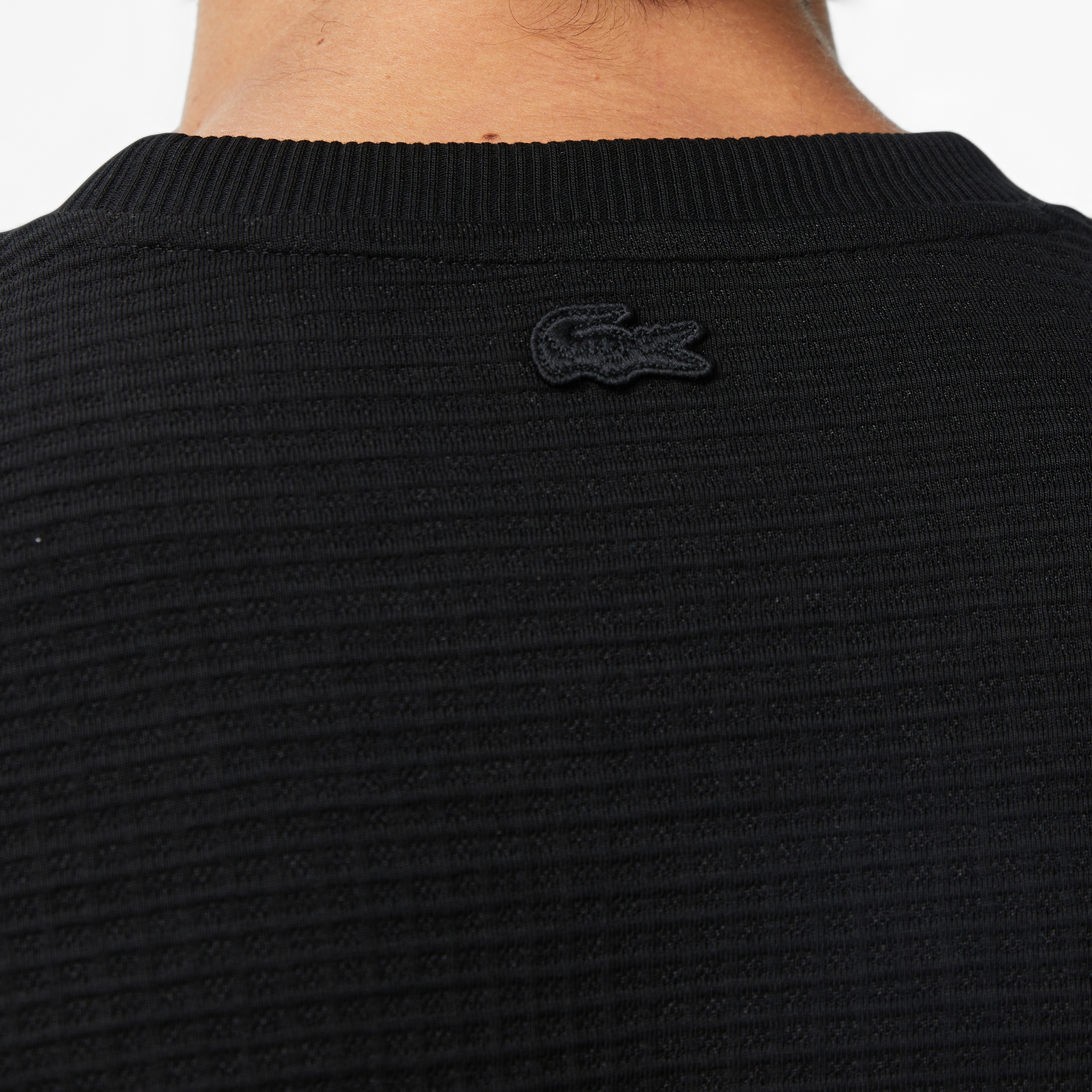 Erkek Uzun Kollu Bisiklet Yaka Siyah T-Shirt