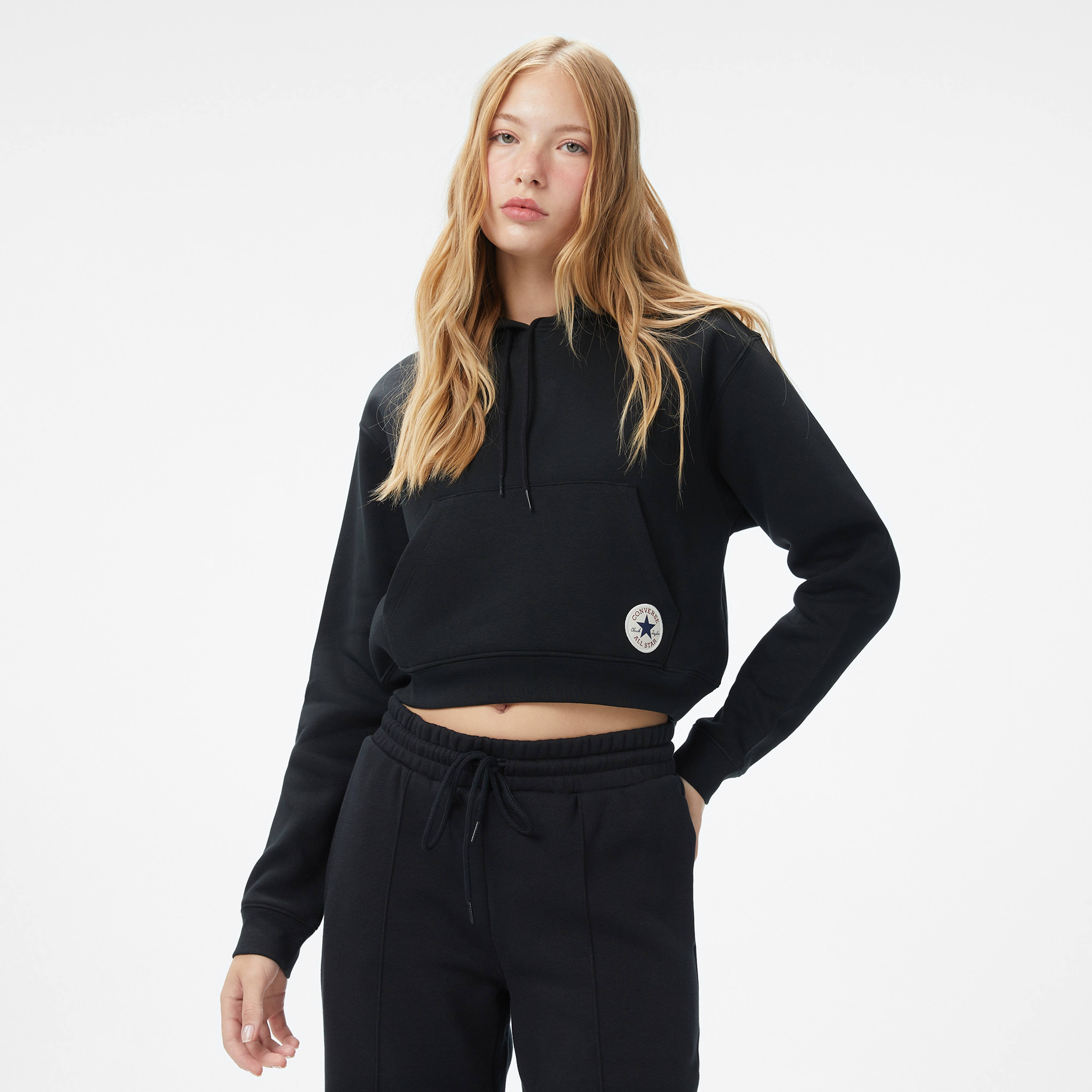 Converse Kadın Siyah Sweatshirt