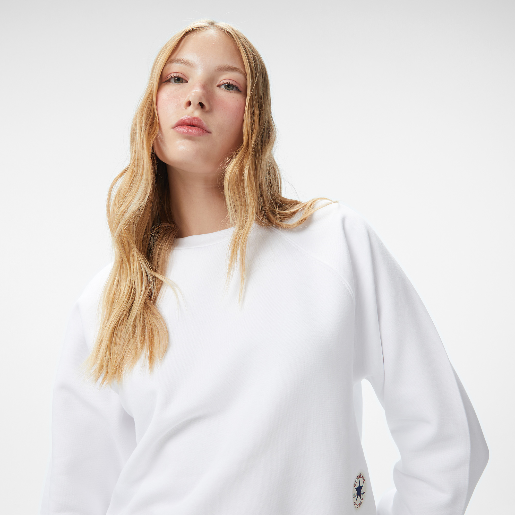 Converse Kadın Beyaz Sweatshirt