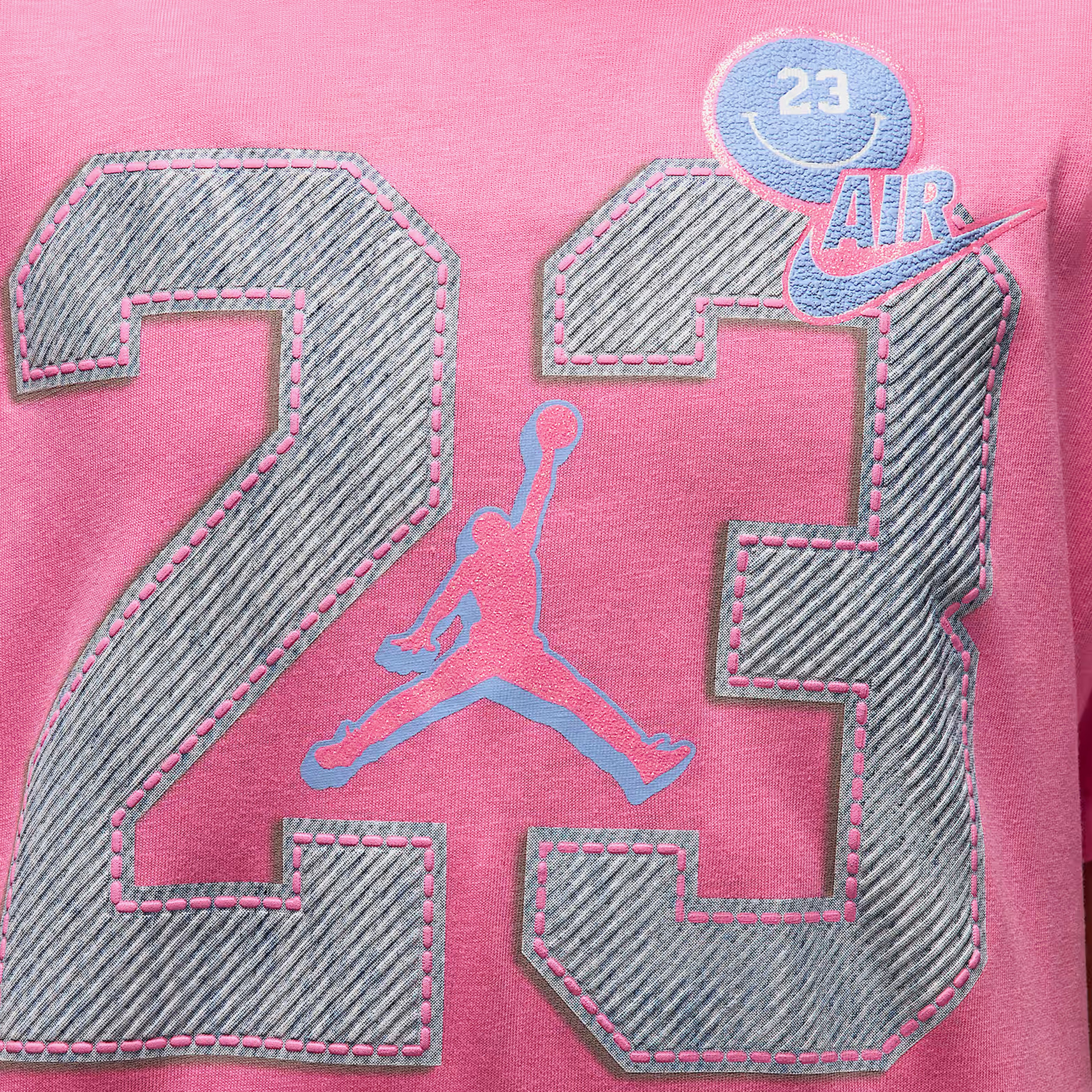 Jordan Blue Jeans and Bling Dri-Fit Çocuk Pembe T-Shirt