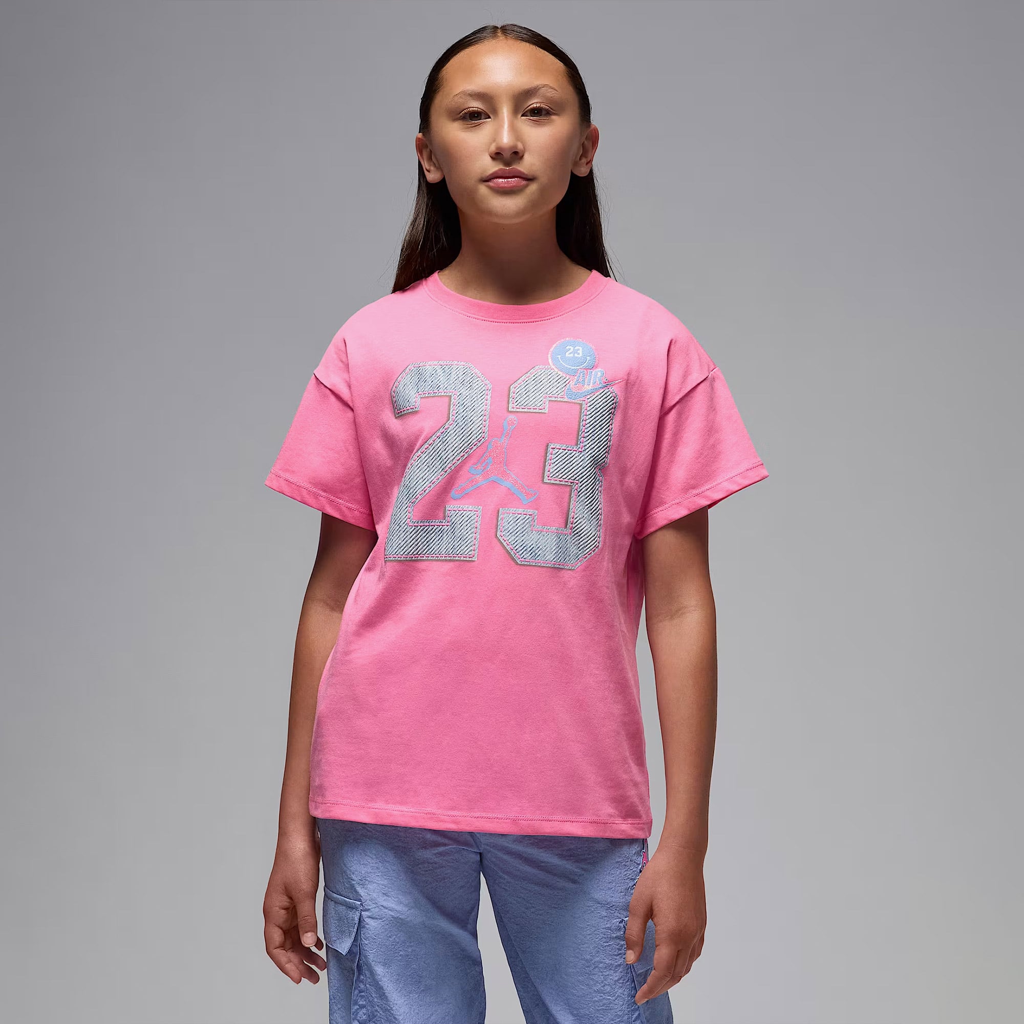 Jordan Blue Jeans And Bling Çocuk Pembe T-Shirt