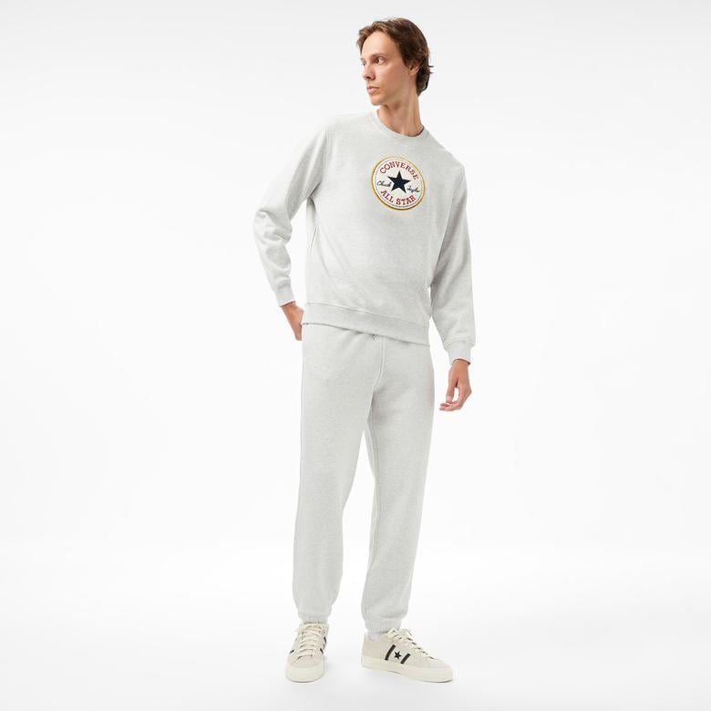Converse Baskılı Erkek Gri Sweatshirt