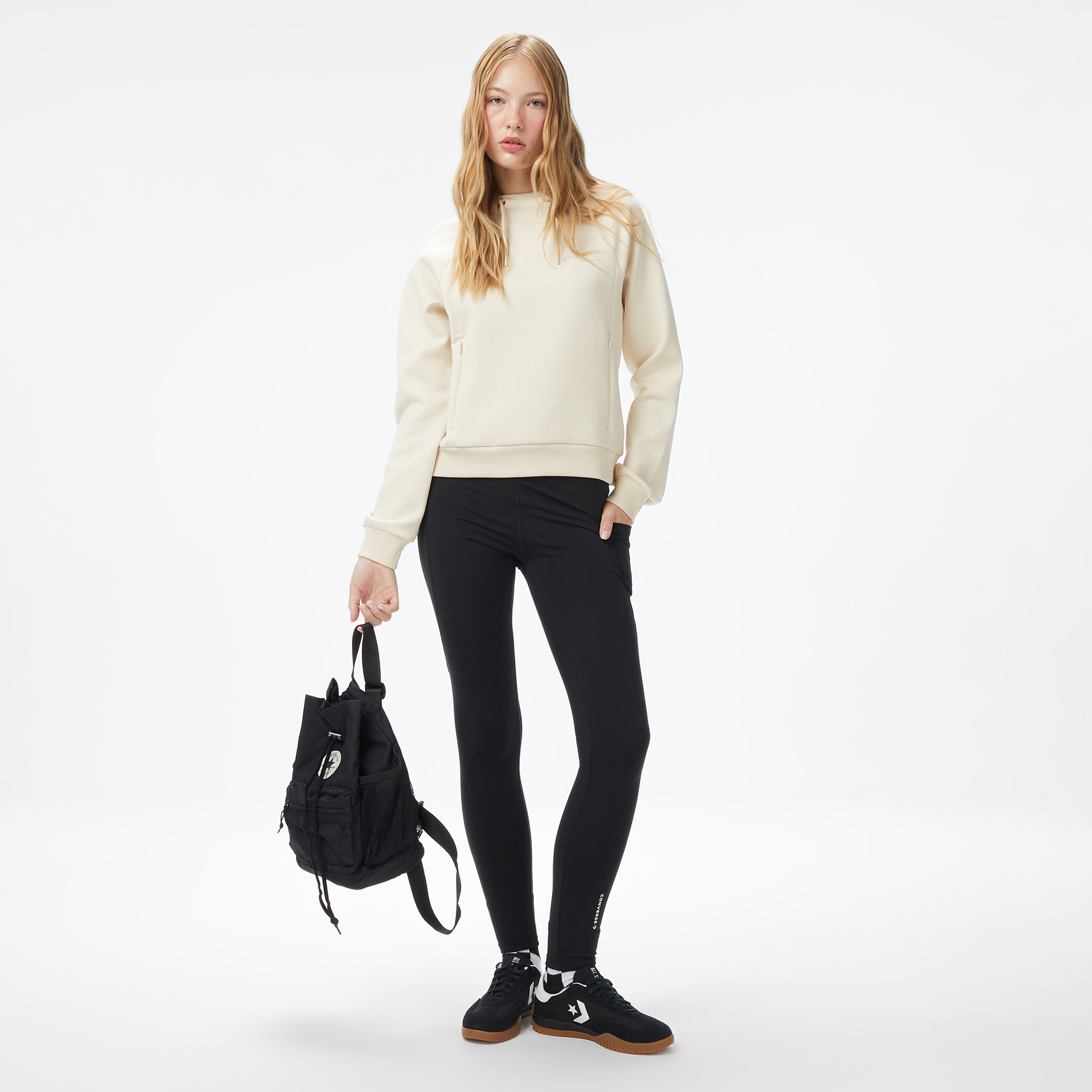 Converse Kadın Krem Sweatshirt