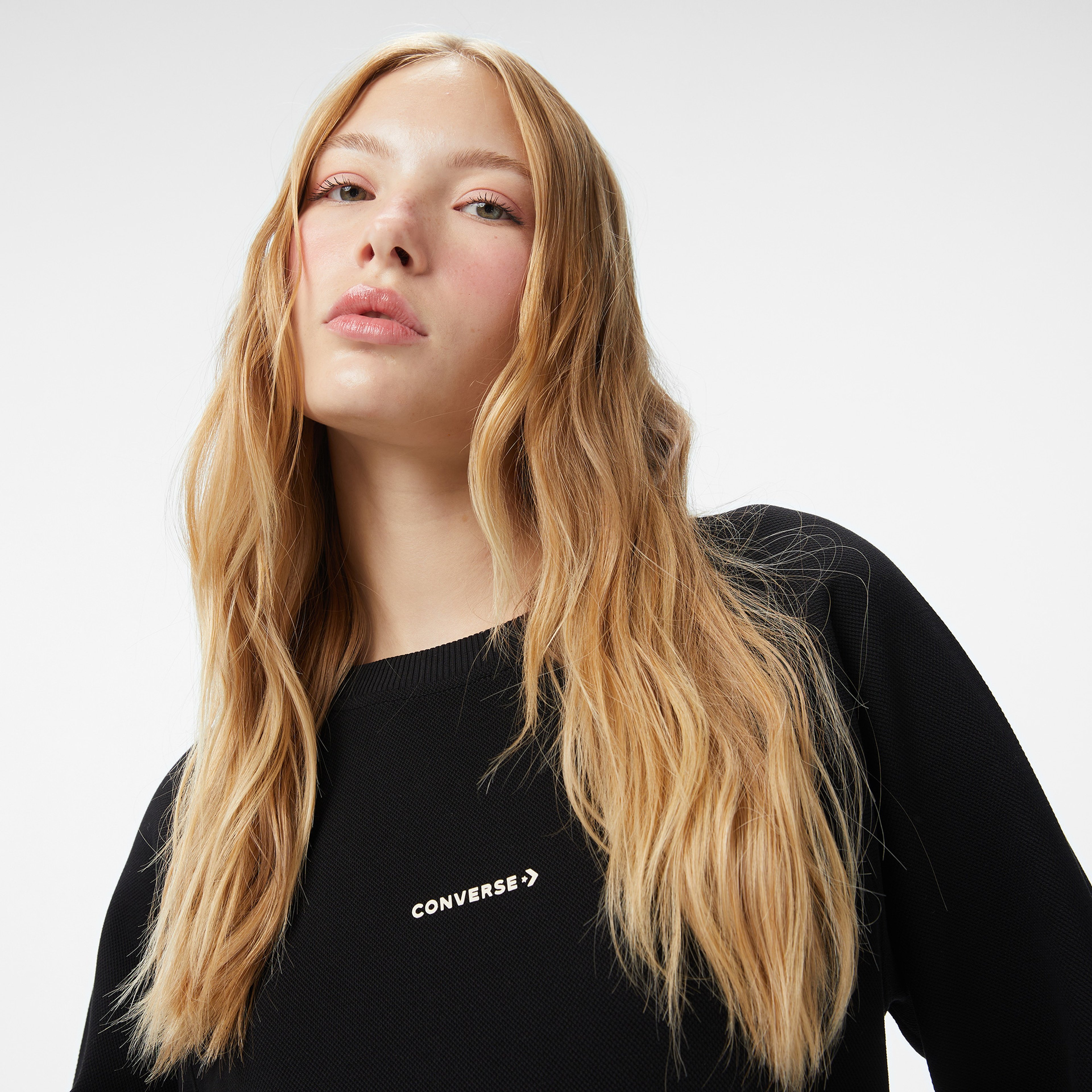 Converse Kadın Siyah Sweatshirt