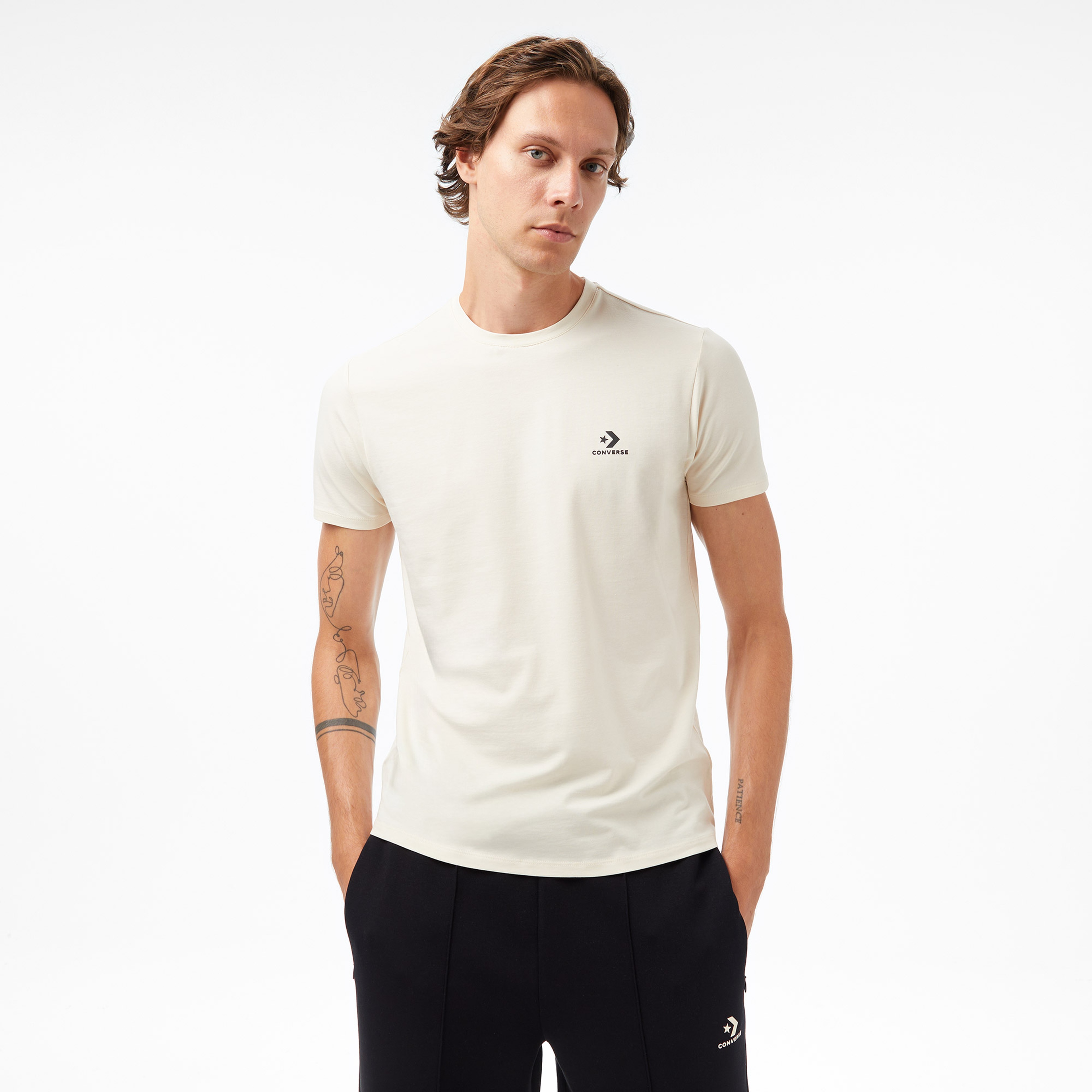 Converse Erkek Krem T Shirt