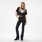 Converse Baskılı Kadın Siyah T-Shirt