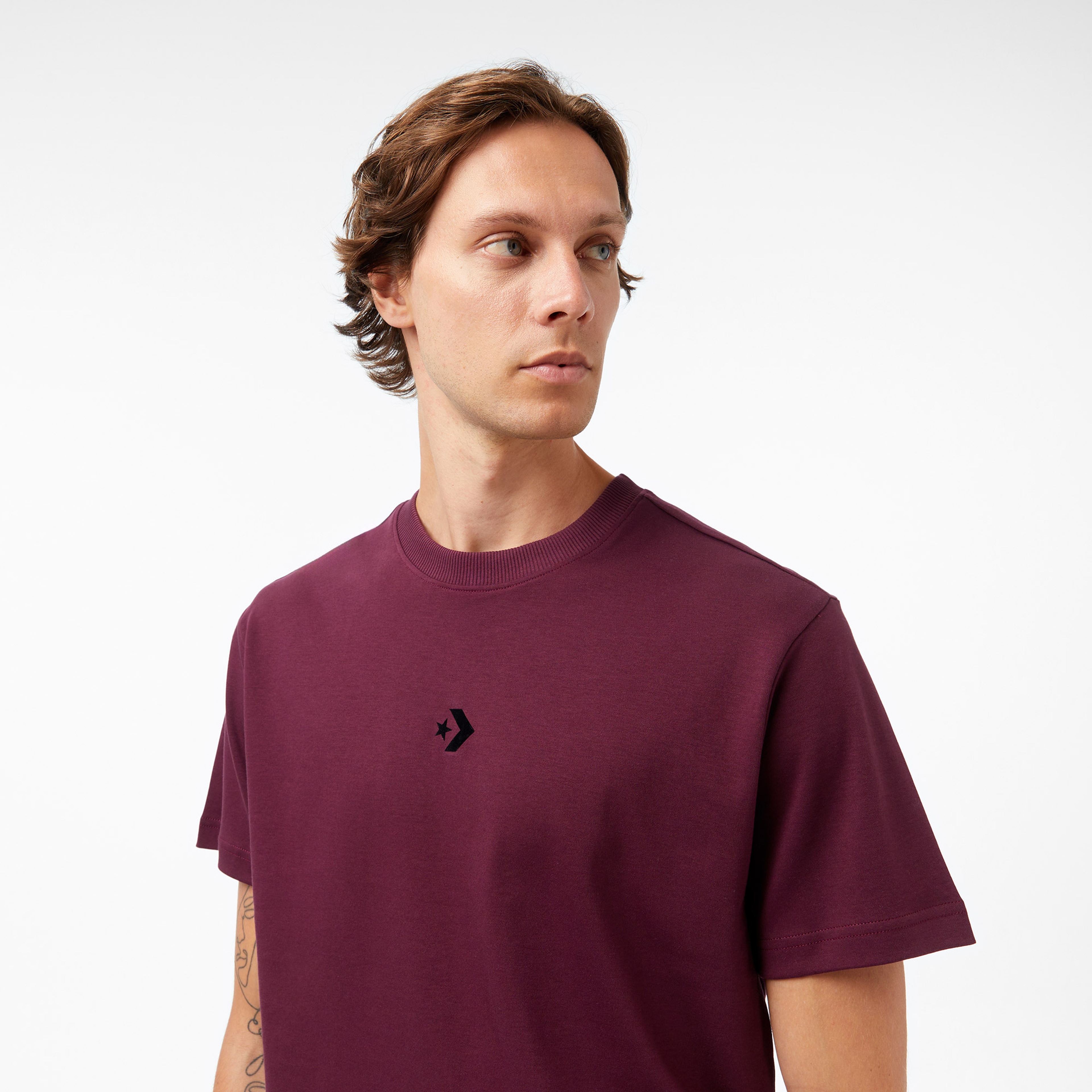 Converse Erkek Bordo T Shirt
