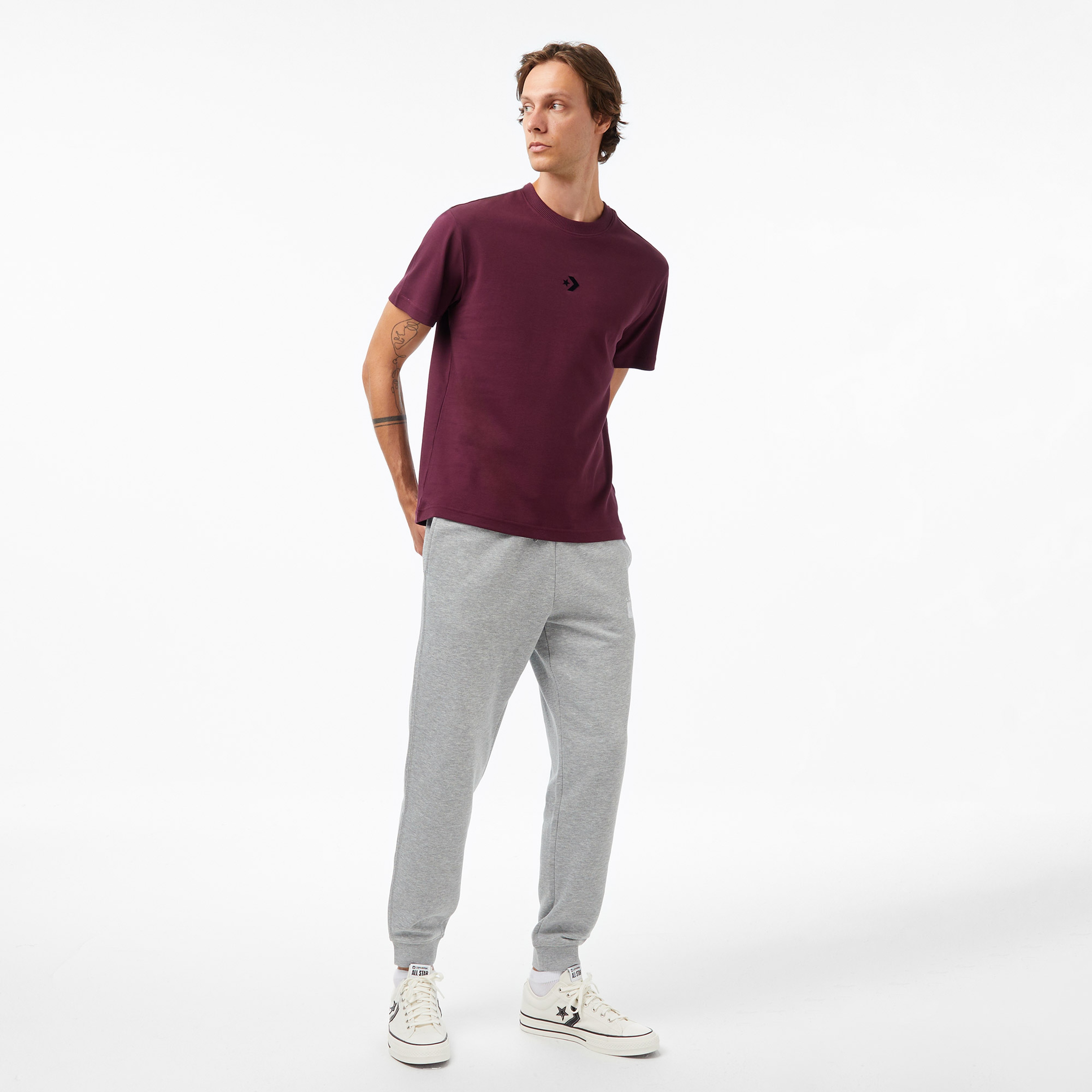 Converse Erkek Bordo T Shirt