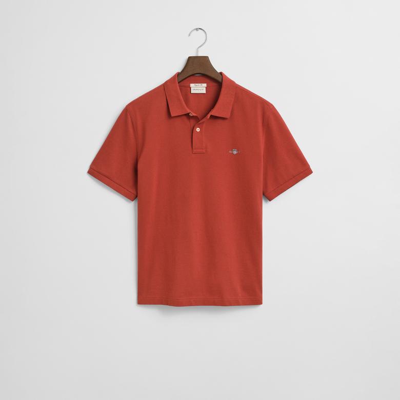 GANT Erkek Turuncu Regular Fit Polo